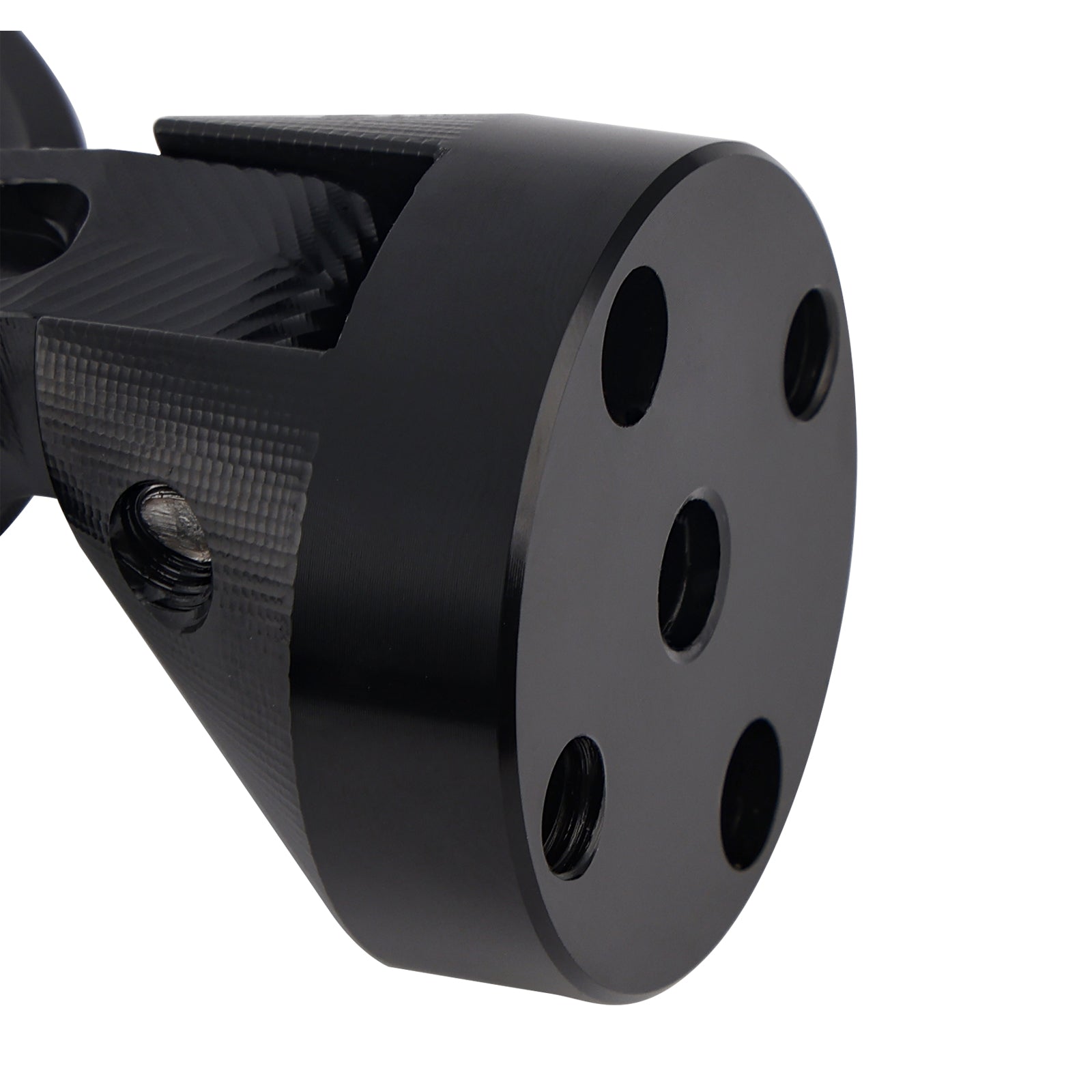 CNC Aluminium Mini Miroir à barre de guidon Set D = 35 mm noir pour Piaggio/Vespa