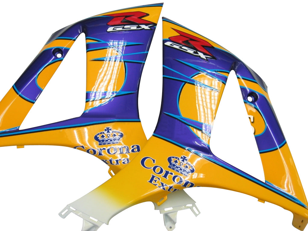 2007-2008 Suzuki GSXR 1000 Yellow Blue Alstare Corona Racing Fairings Generic