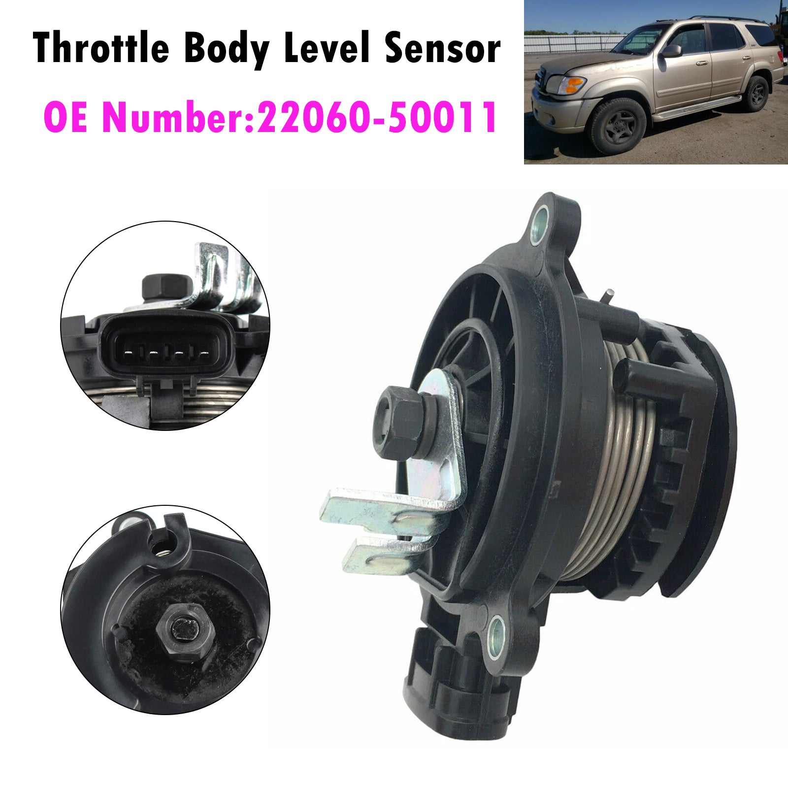 Throttle Body Level Sensor 22060-50011 For Toyota Tundra Lexus LX470 2000-2002