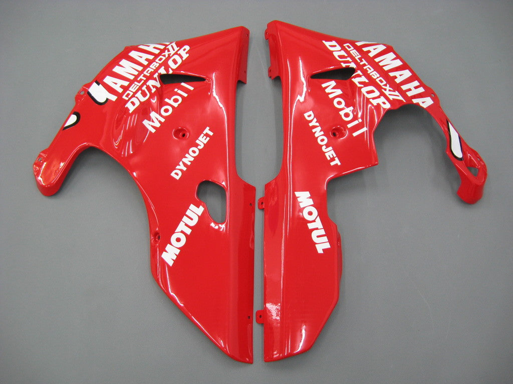 1998-1999 Yamaha YZF-R1 Red White Virgin Racing Fairings Generic