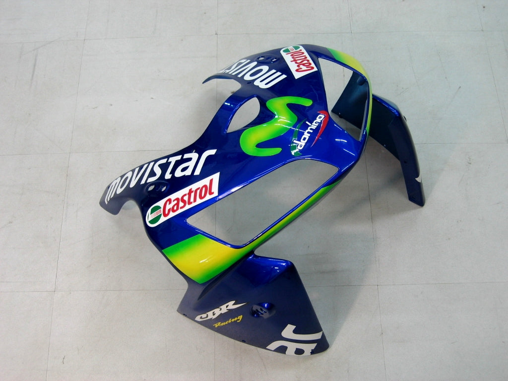 2005-2006 Honda CBR 600 RR Bleu & Vert Carénages Movistar Racing Générique