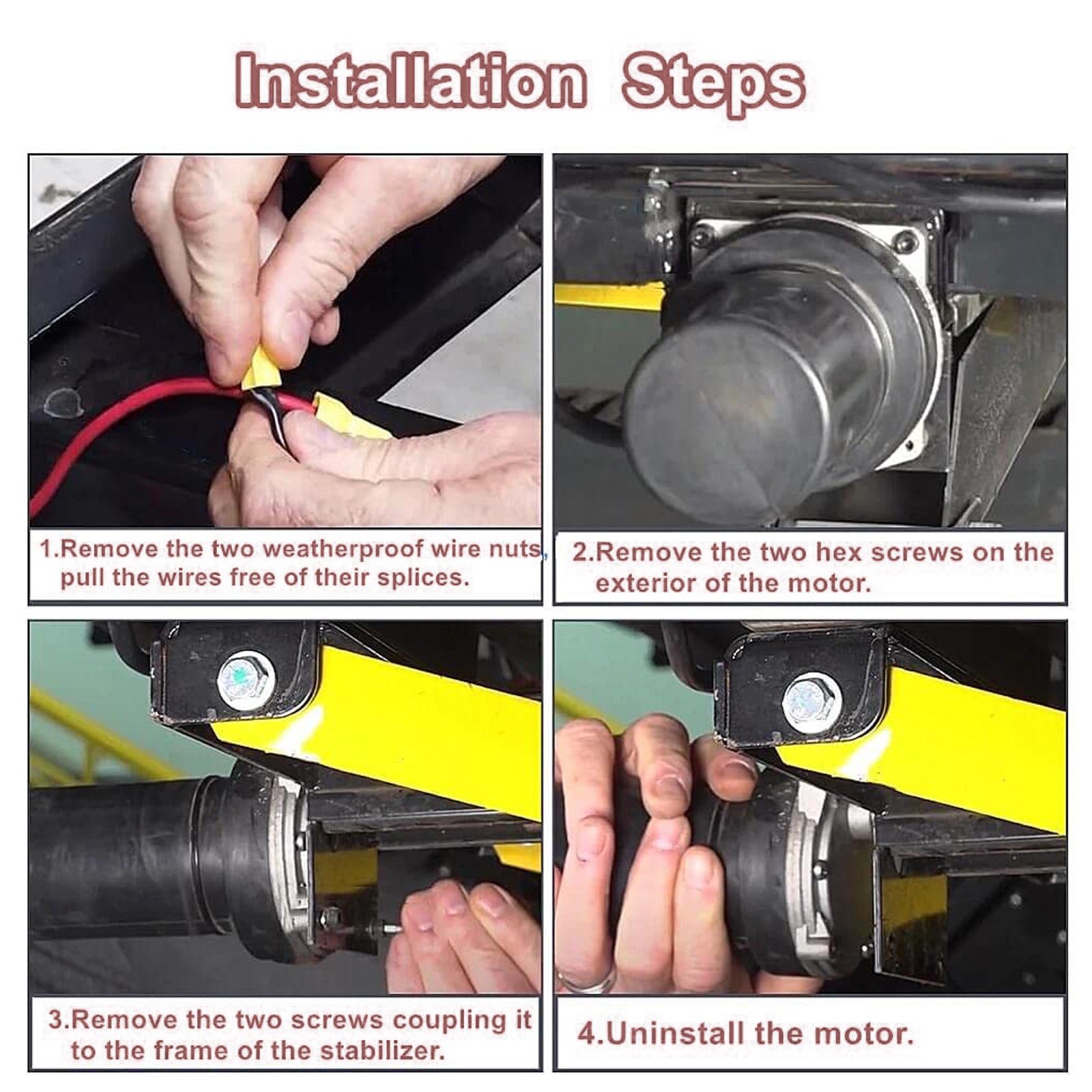352338 Motor estabilizador elétrico traseiro para tomadas de estabilizador 337199 298707 369774