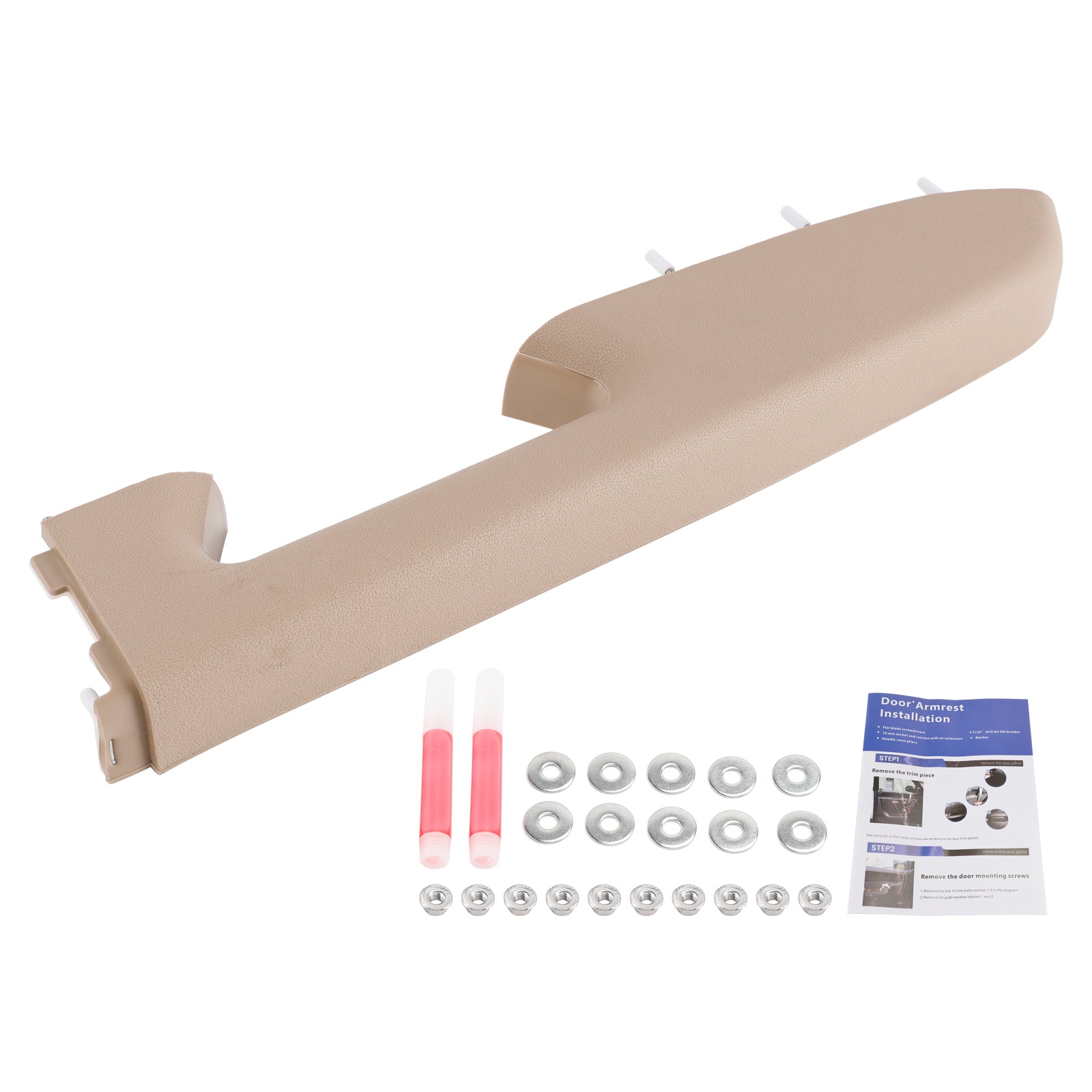 Front Right Armrest Repair Kit Fit For Chevy Silverado 1500 2500HD 2010-2014 Tan