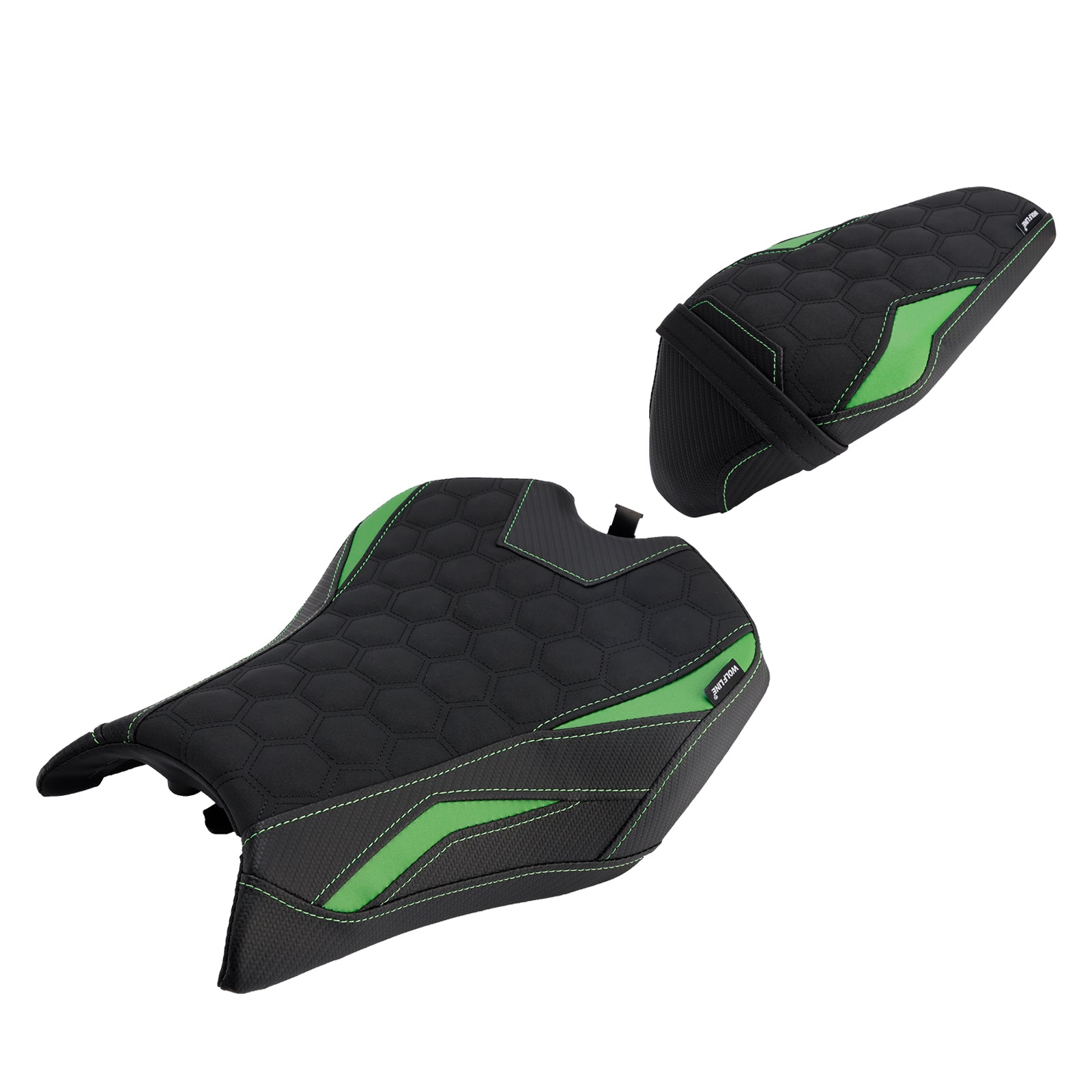 Driver&Passenger Seat Rear Cushion Green2 For Kawasaki Ninja Z900 Zr900-F 2025-