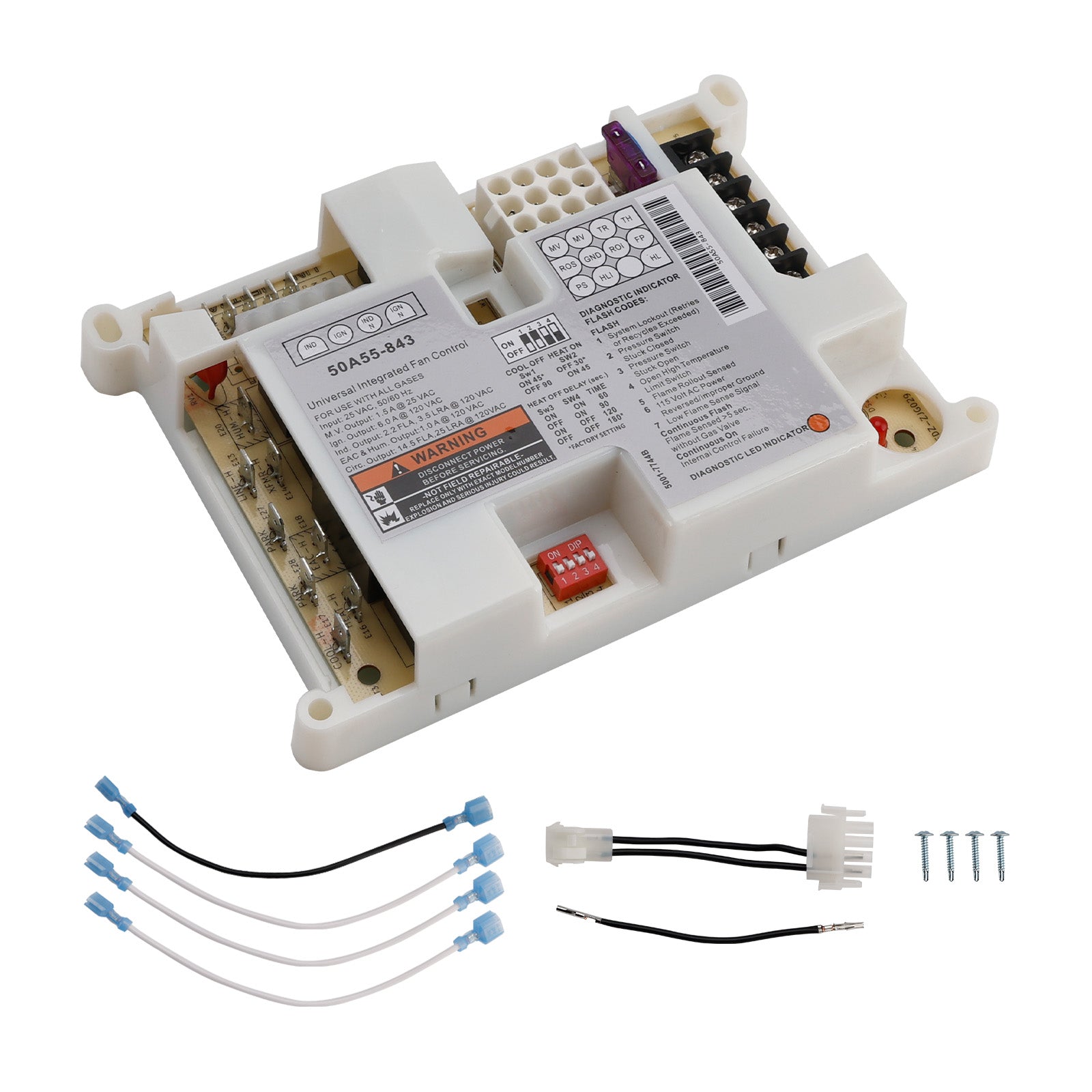 50A55-843 Furnace Control Circuit Board Replacement for White Rodgers