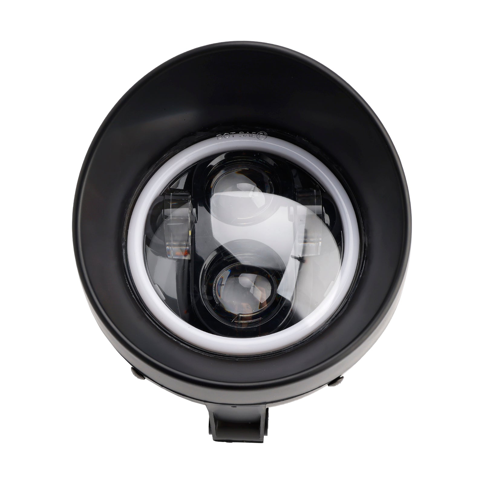 5.75" Farol universal com 4 lâmpadas, cromado, para motocicleta