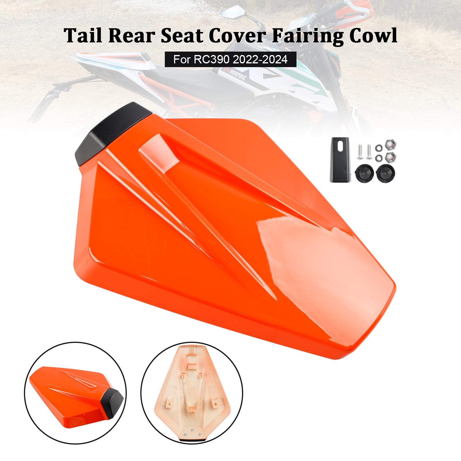 Tail Rear Seat Cover Fairing Cowl For RC390 2022-2024