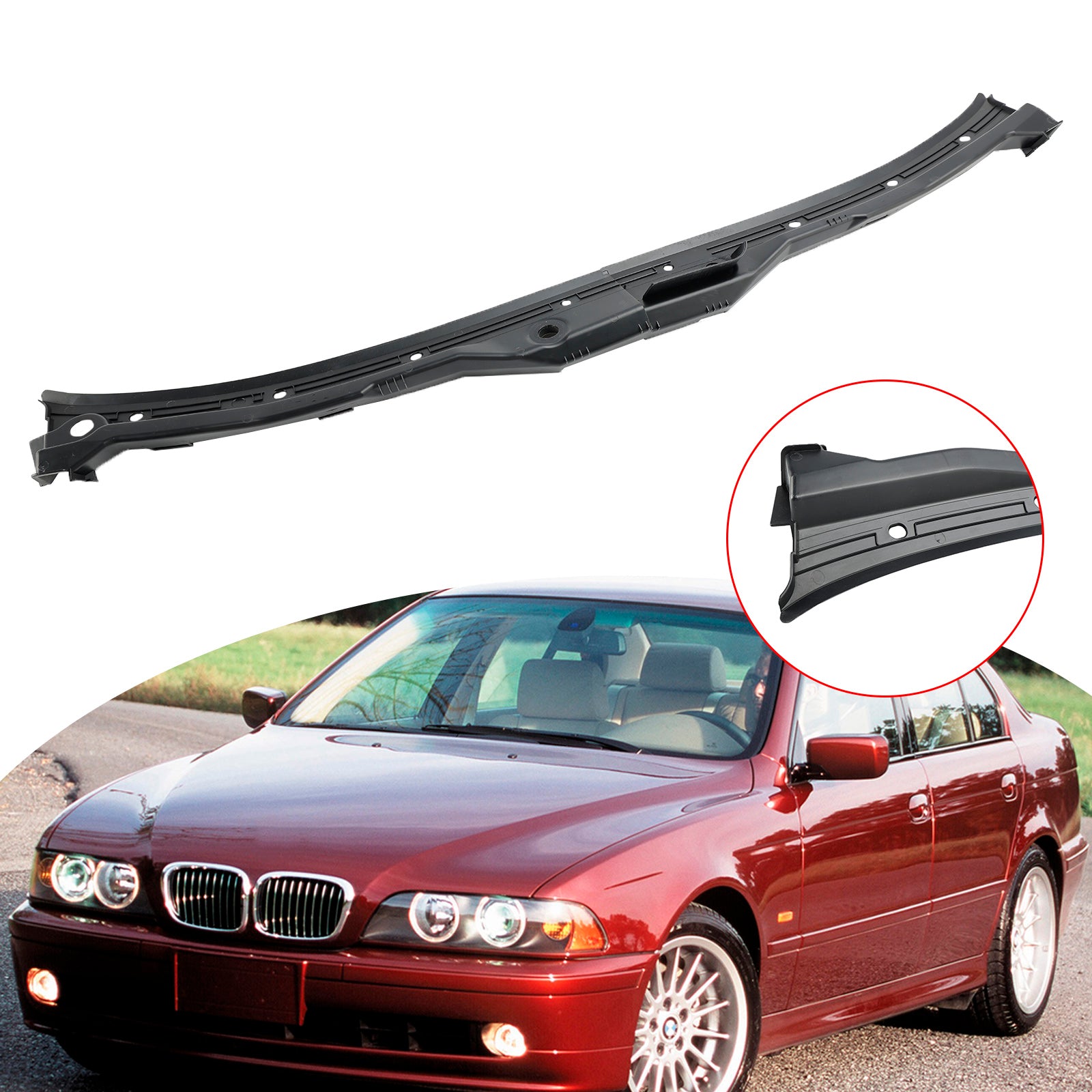 Windshield Cowl Cover 51718159292 For BMW 525i 528i 530i 540i M5 1997-2003