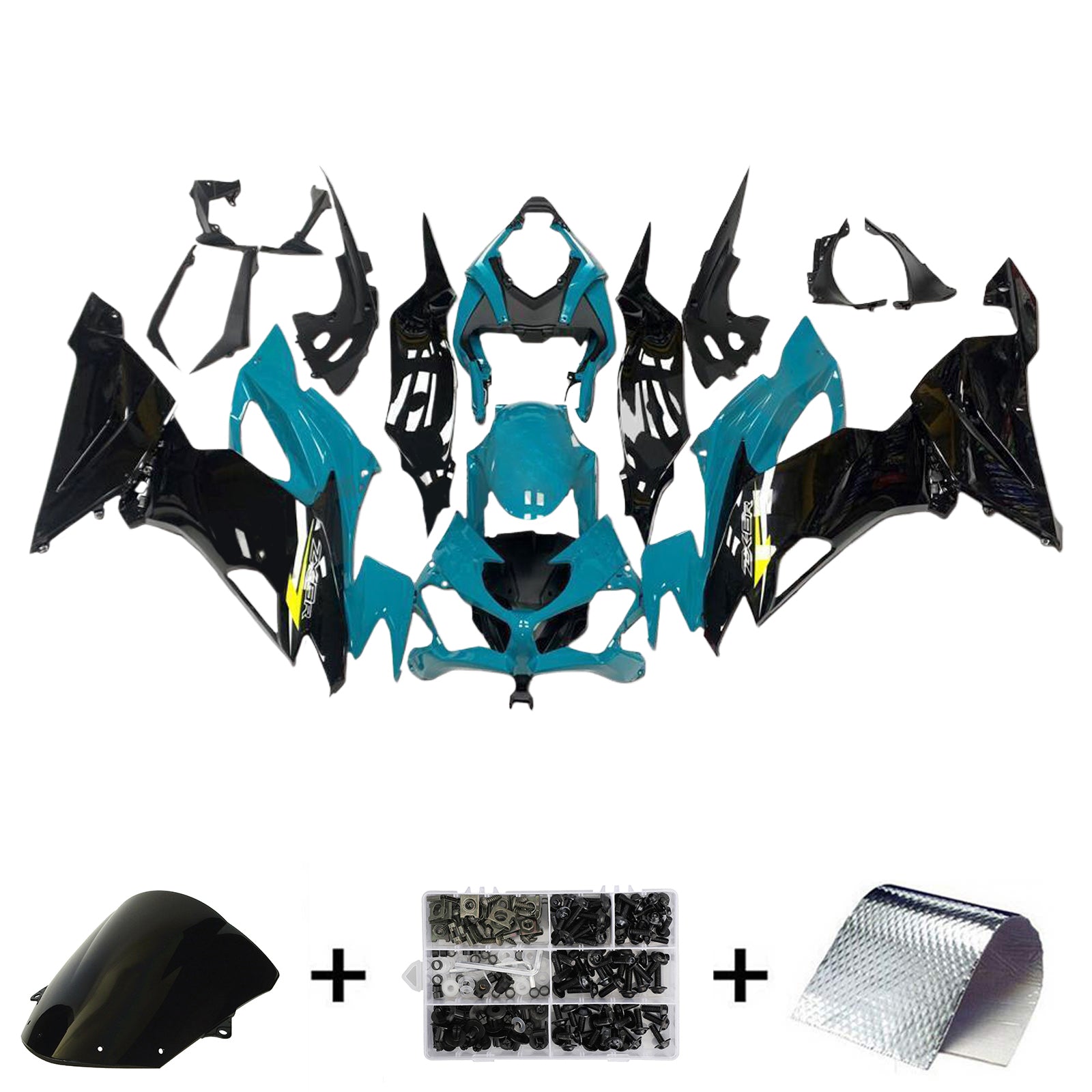 2019-2023 Kawasaki ZX6R Injection Fairing Kit Bodywork Plastic ABS