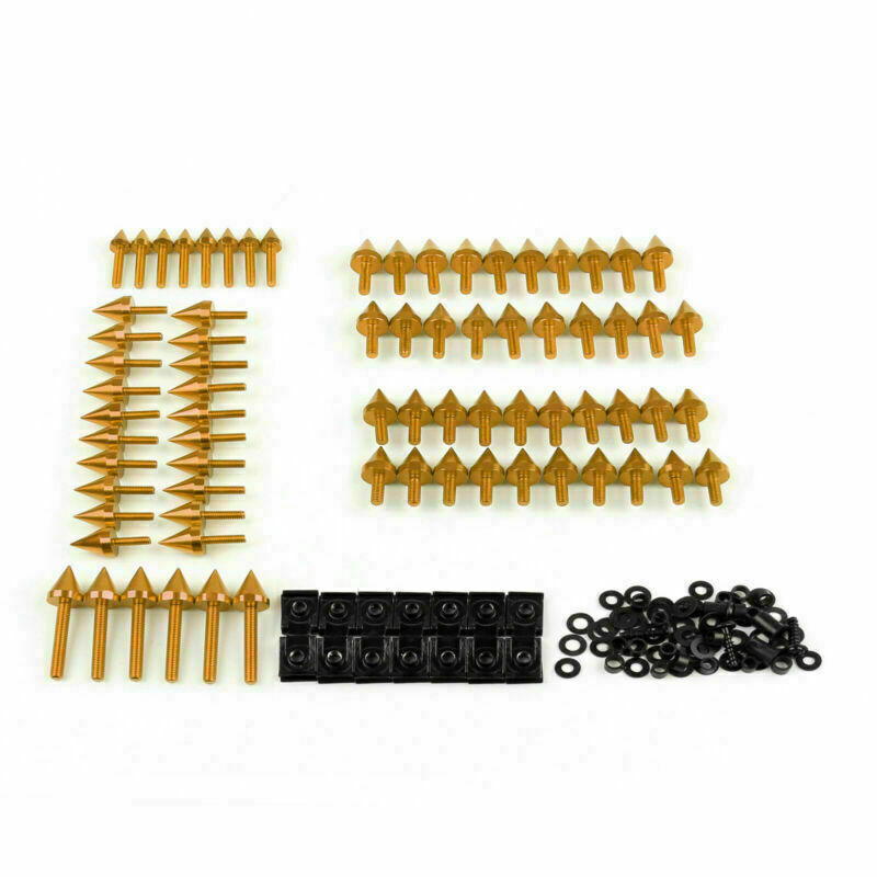 Fairing Bolts Complete Fasteners Kit Spike /A5 Screws Japanese Gold Sportbikes