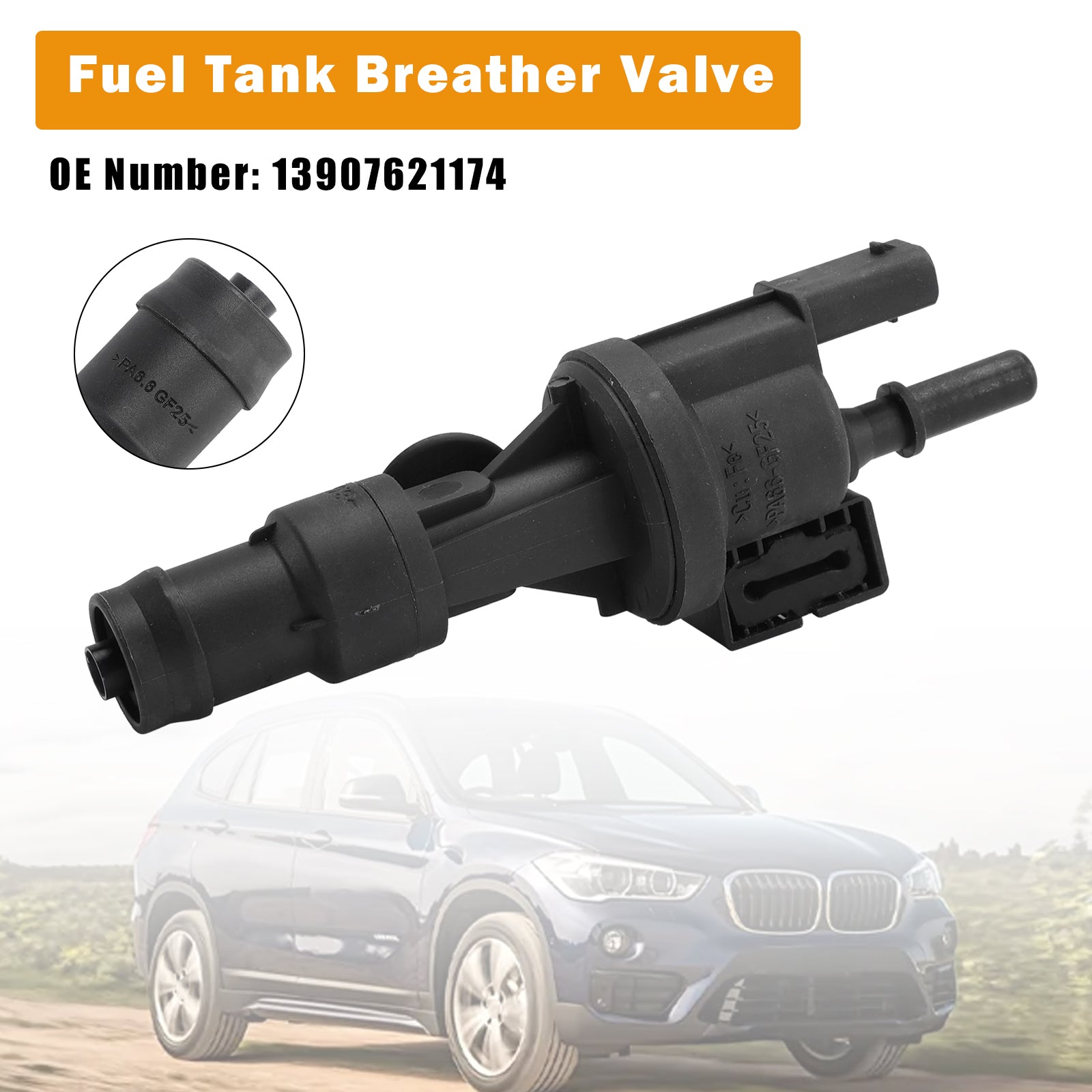 Bränsletankluftningsventil 13907621174 För BMW 2 F45 MINI COOPER F55 F56 2014-2018