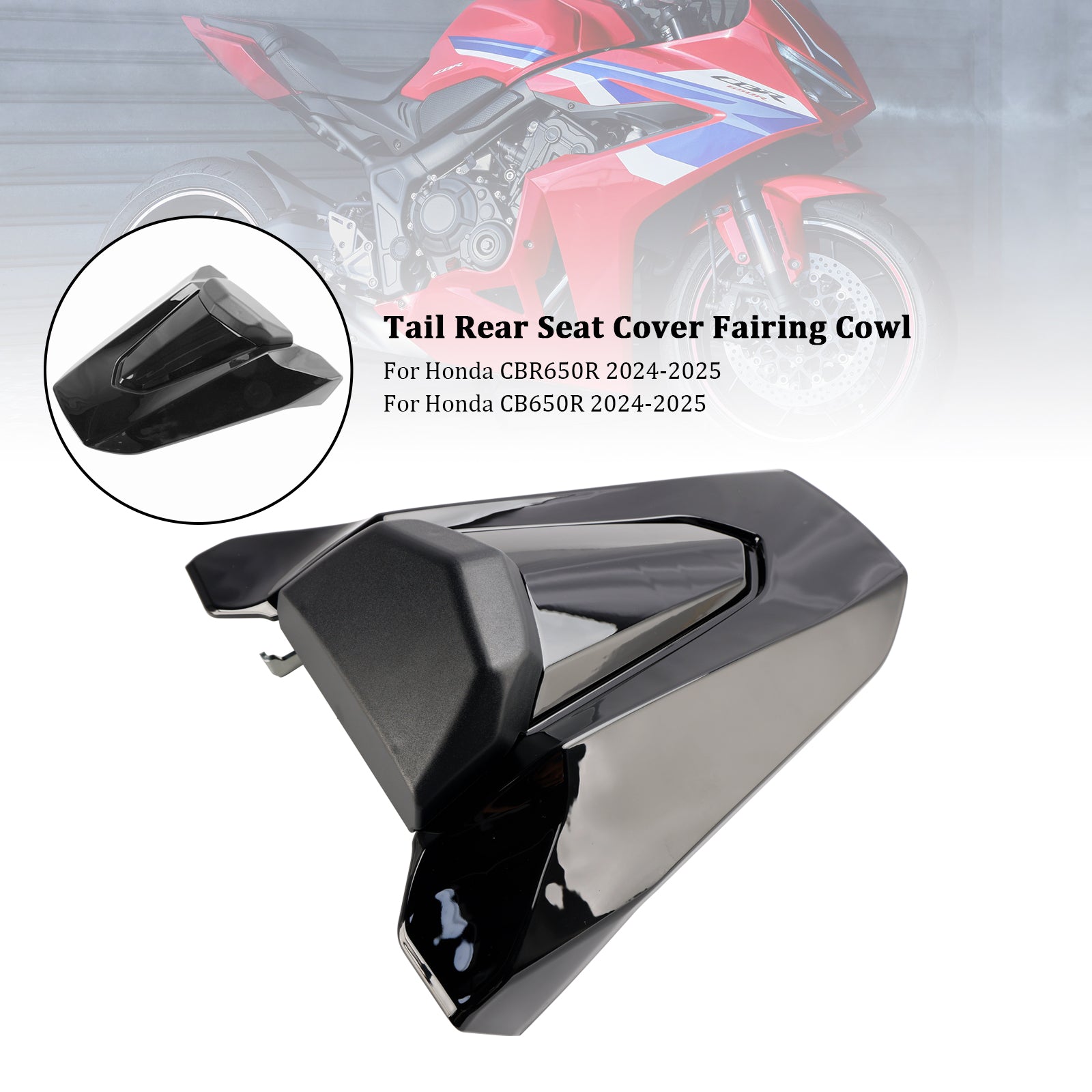 2024-2025 Honda CBR650R CB650R Bakre halesete Fairing Cover