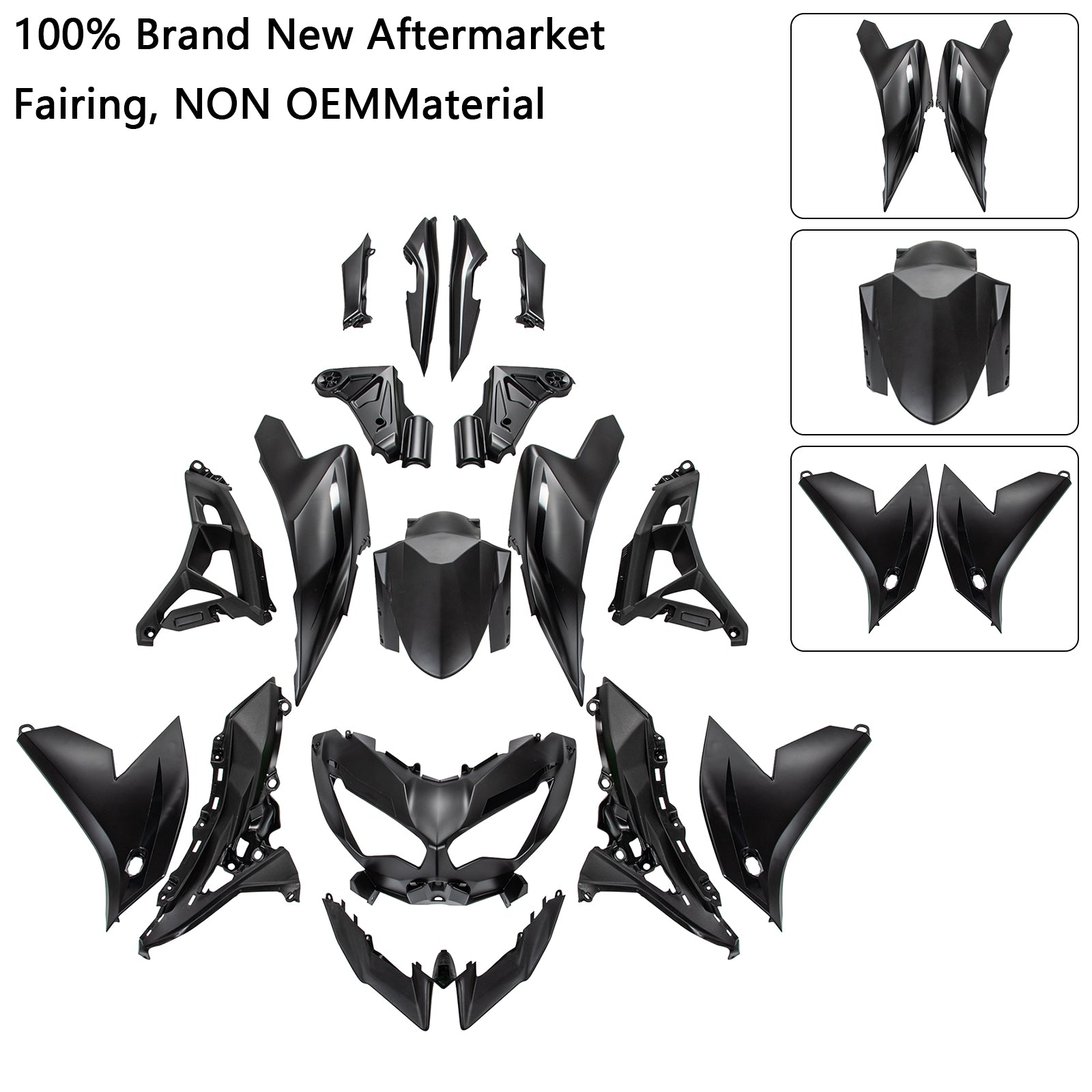 2022-2024 Kawasaki VERSYS 650 KLE Injection ABS Bodywork Fairing Kit 07#