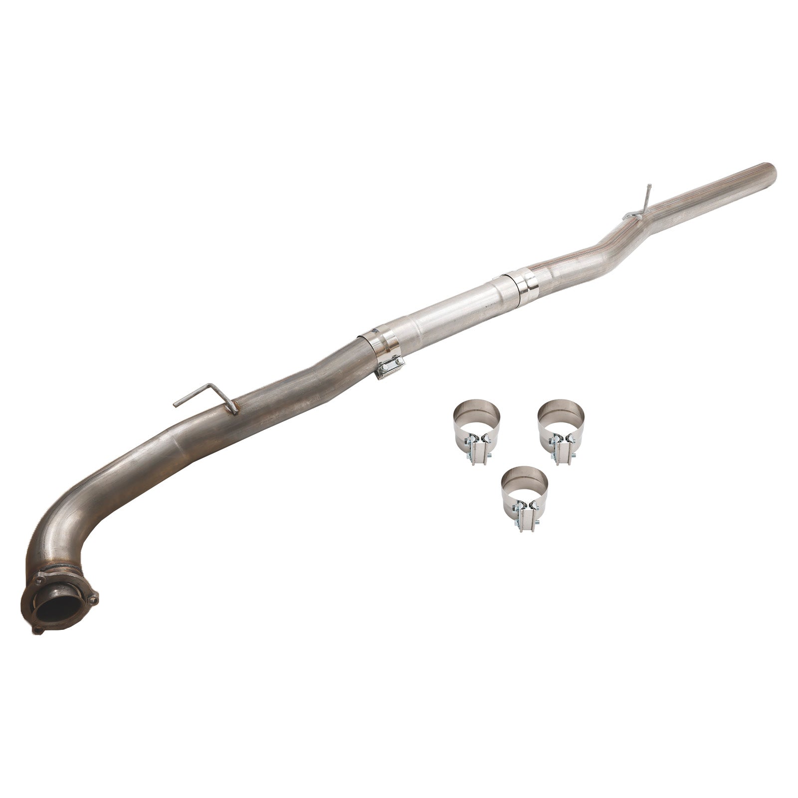 4" Avgas DPF Delete Race Pipe för Chevy GMC 2015.5-2016 LML 6.6 Duramax Rostfritt Stål