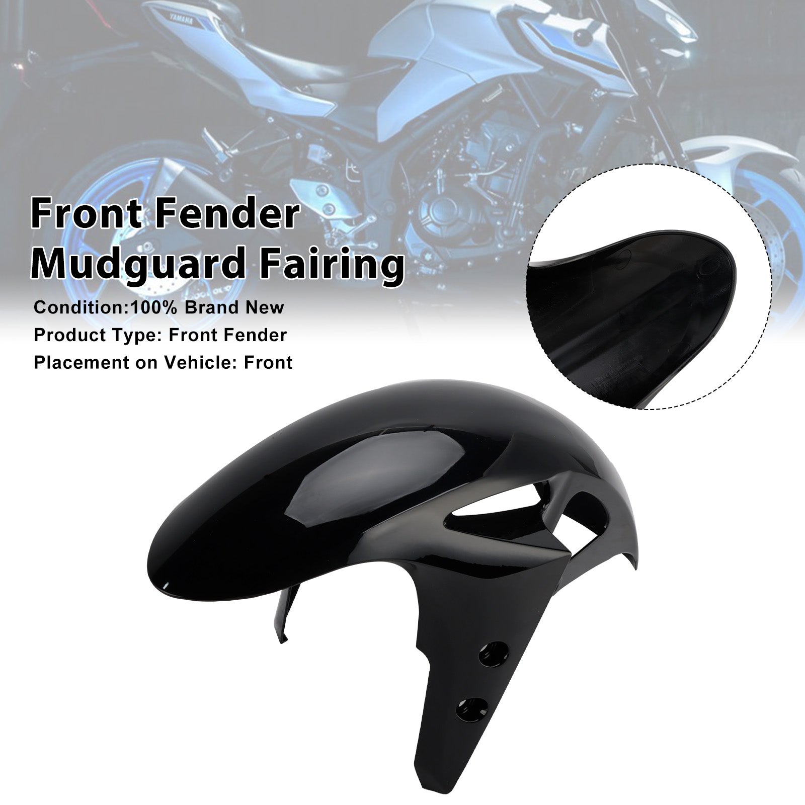 2025-2026 Yamaha YZF-R3 YZF R25 MT-03 Front Fender Mudguard Fairing