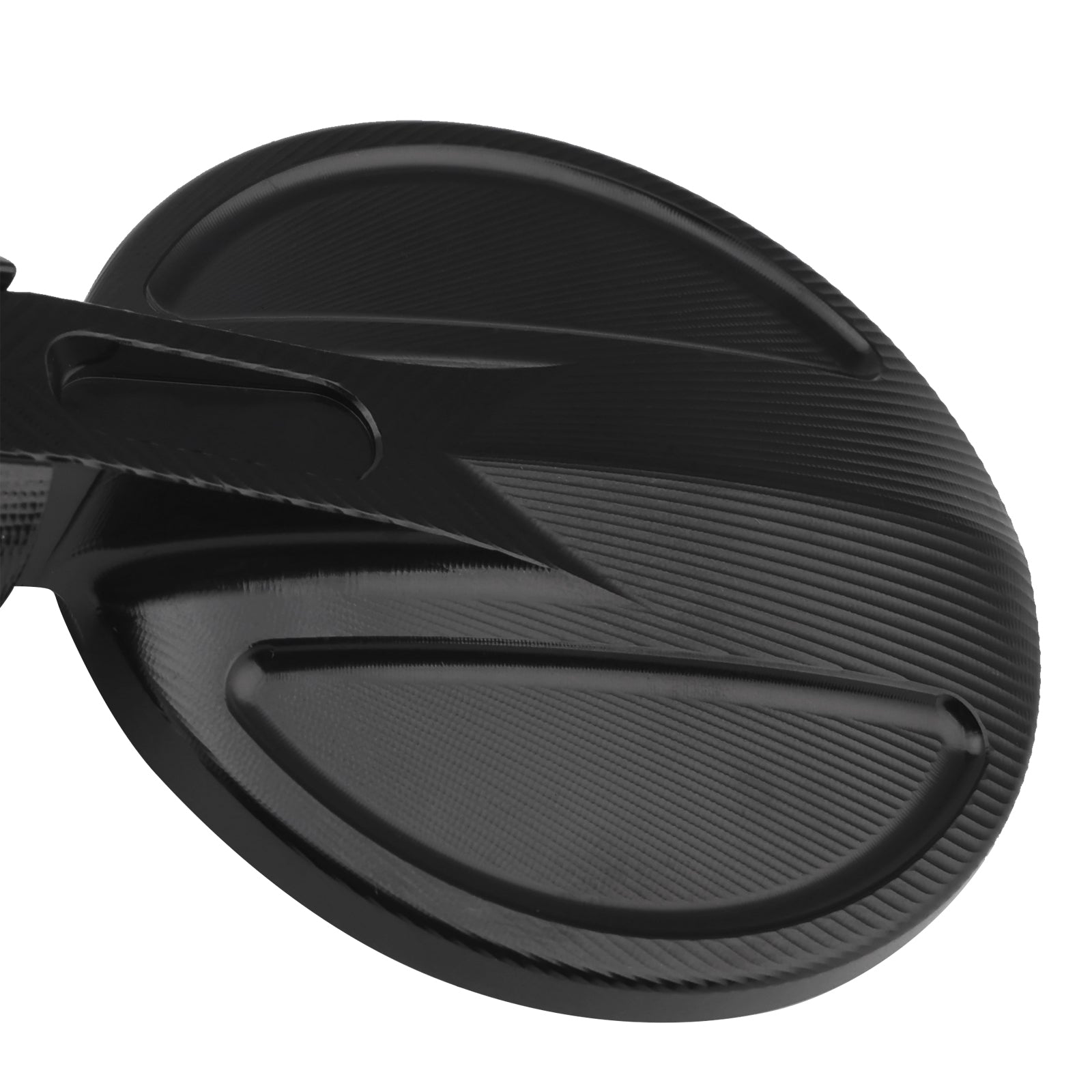 CNC Aluminium Mini Miroir à barre de guidon Set D = 35 mm noir pour Piaggio/Vespa