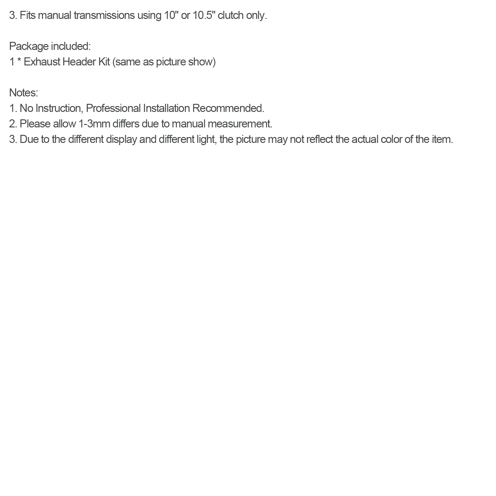 Hlavička potrubia Fit Mustang 260/289/302 V8 64-70 Tri-Y Header Nerezová oceľ