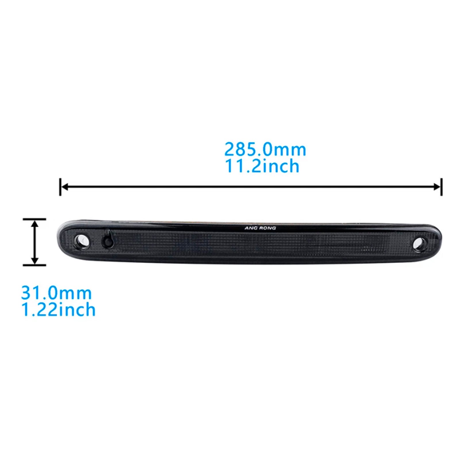 Luz de freno trasera de alto nivel, negra, tercera parada, para Citroen C1, Peugeot 107