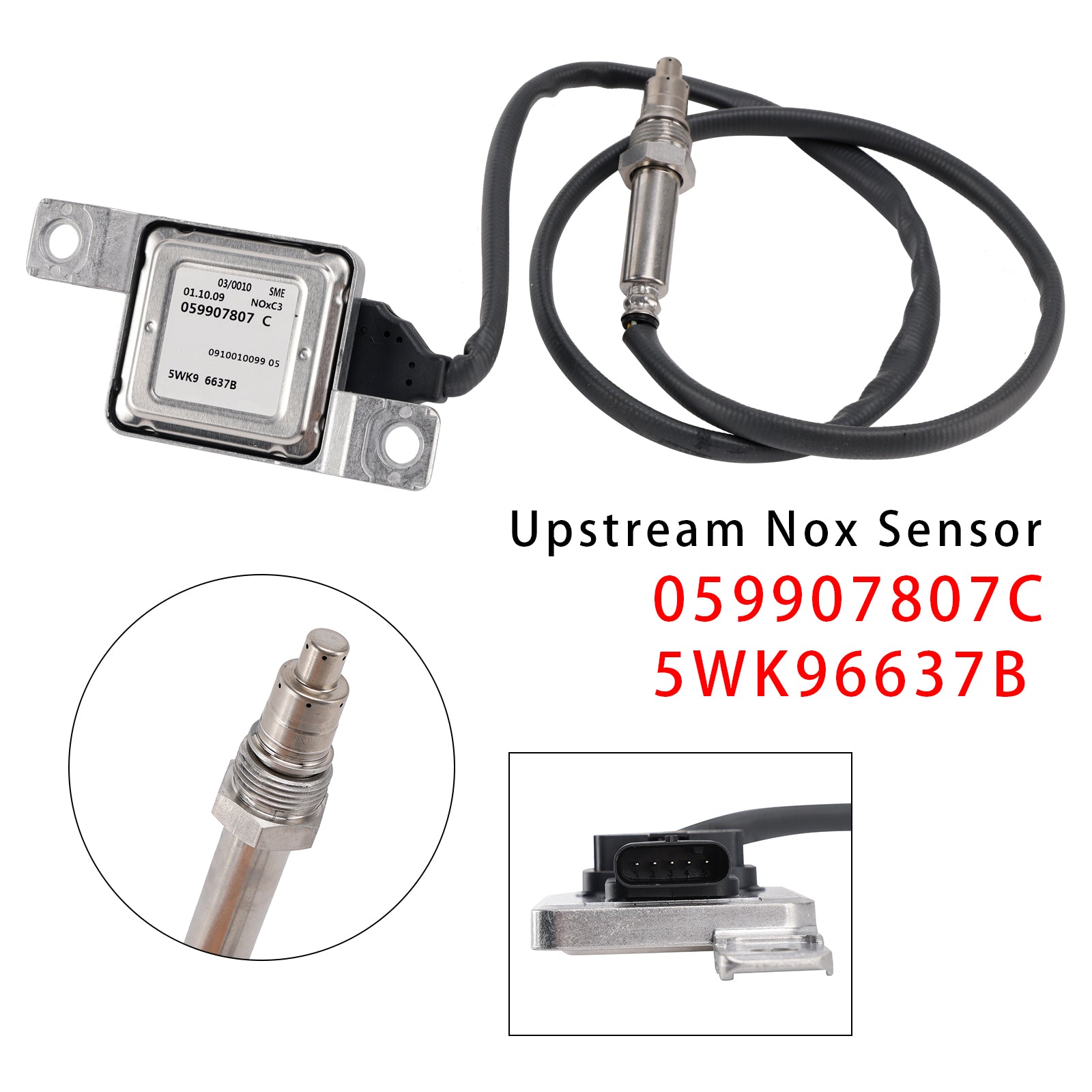 Stroomopwaartse Nox-sensor voor VW Touareg 2004-2018 Audi Q7 2009-2015 3.0TDI 059907807C