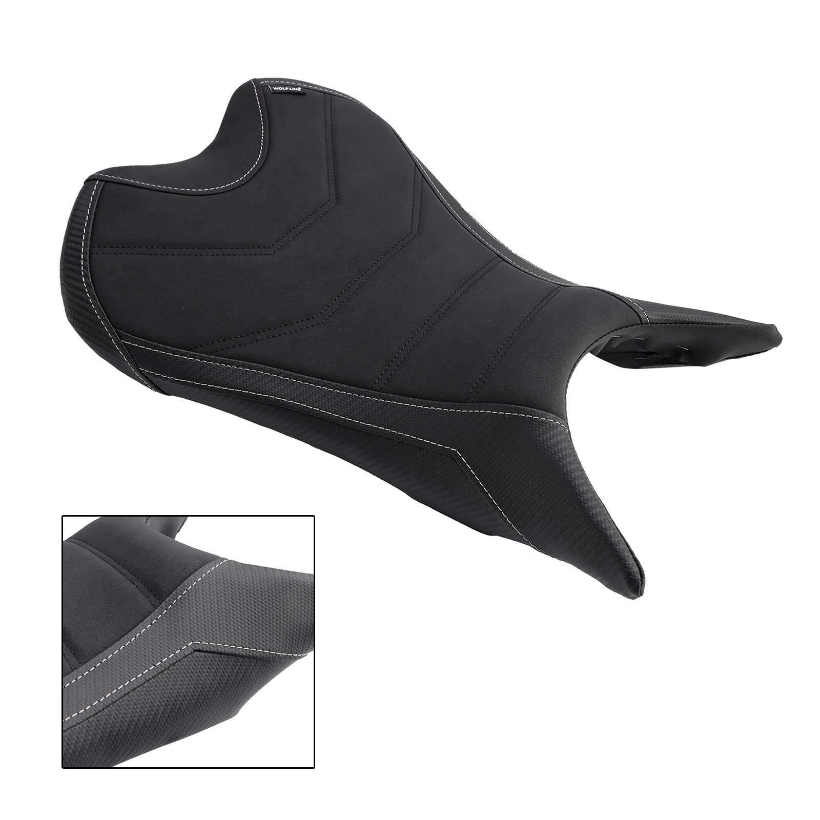 2023-2024 Street Triple 765/S/R Asiento delantero Raider Cojín del conductor Pu