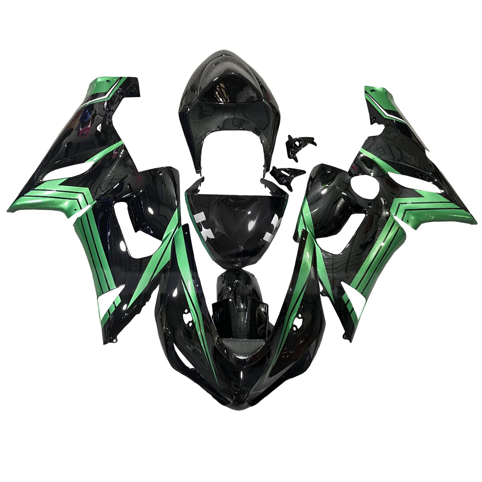 Injeksjon Fairing Kit Bodywork Plast Abs Fit for Kawasaki ZX6R 636 2005-2006