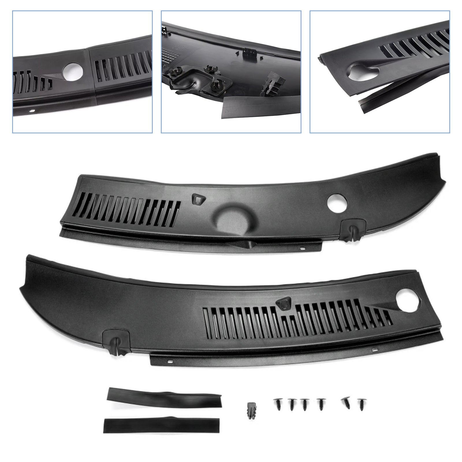 1999-2004 Ford Mustang Base, Coupe/ Convertible Windshield Wiper Window Cowl Panel Grille RH & LH 3R3Z6302228AAA