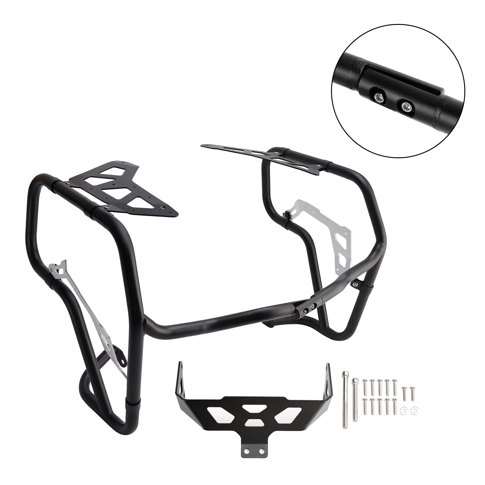 Crash Bar Lower Engine Guard Steel Frame Fit Black For Bmw R1300Gs 2024-2026 Adv