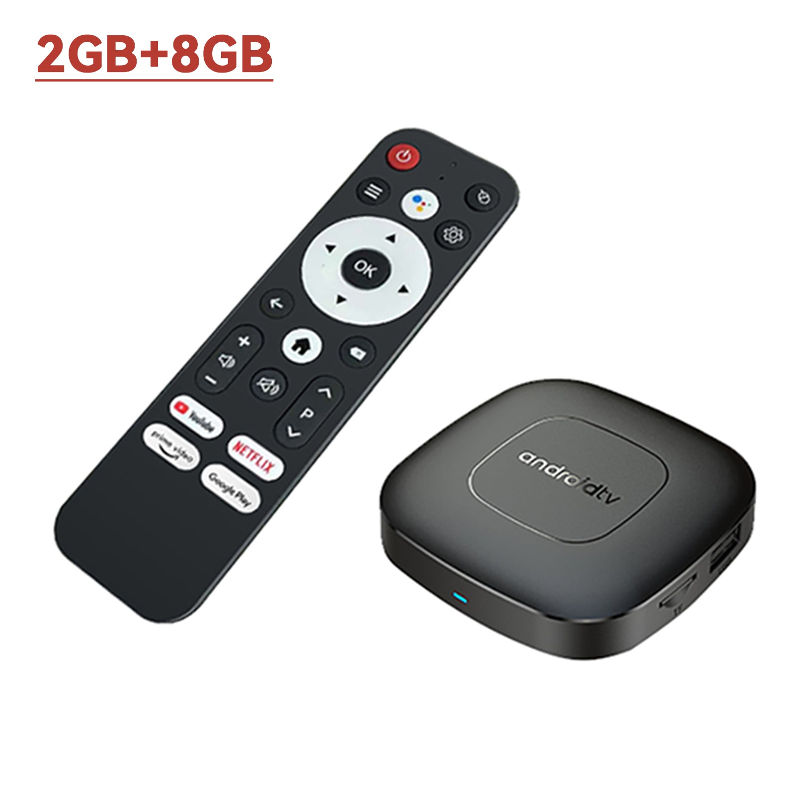 Android 13 Mortal T1 TV BOX Ram 2GB ROM 8/16GB Reproductor multimedia Receptor Set top BOX