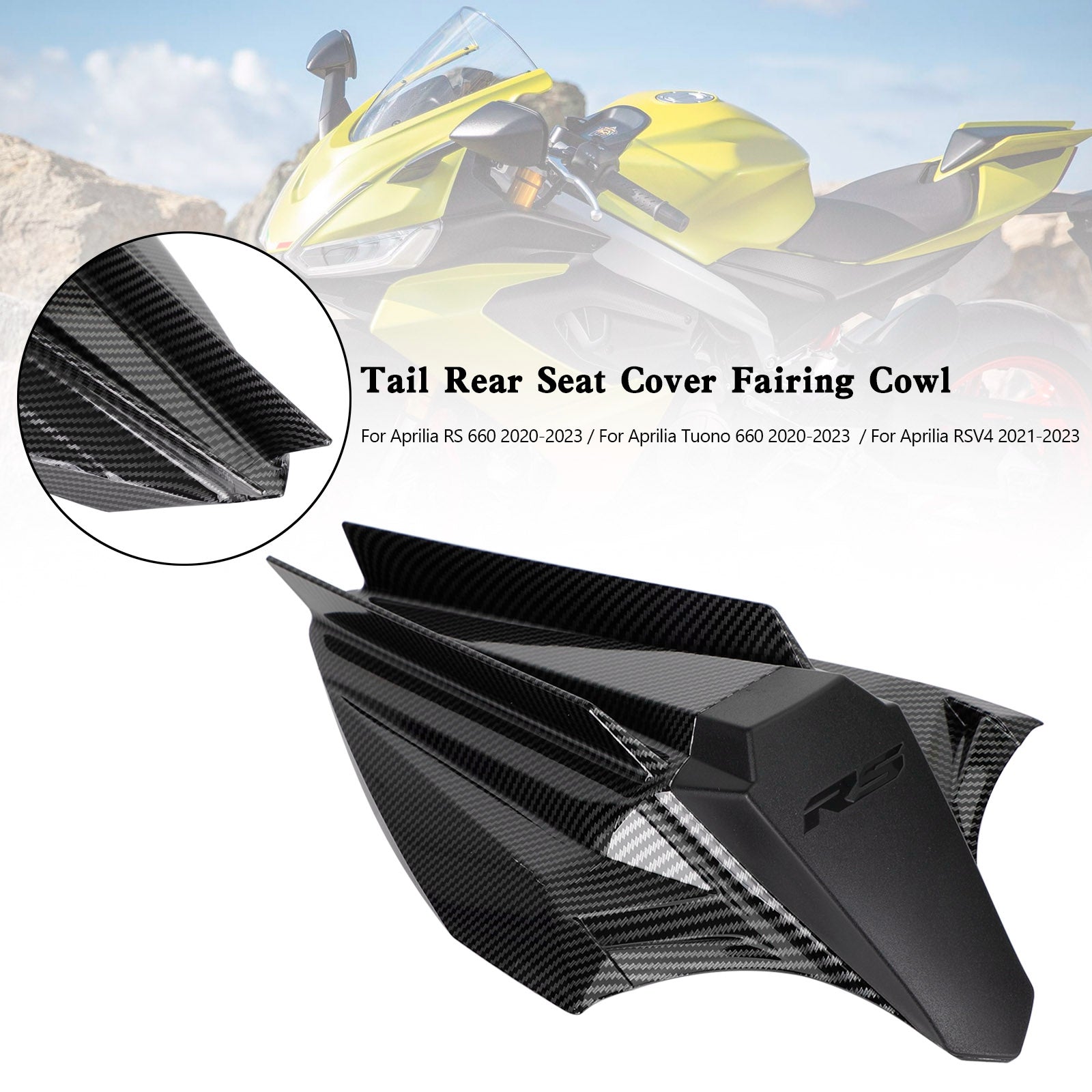 2020-2023 Aprilia Tuono 660 Rear Seat Cover Fairing Cowl