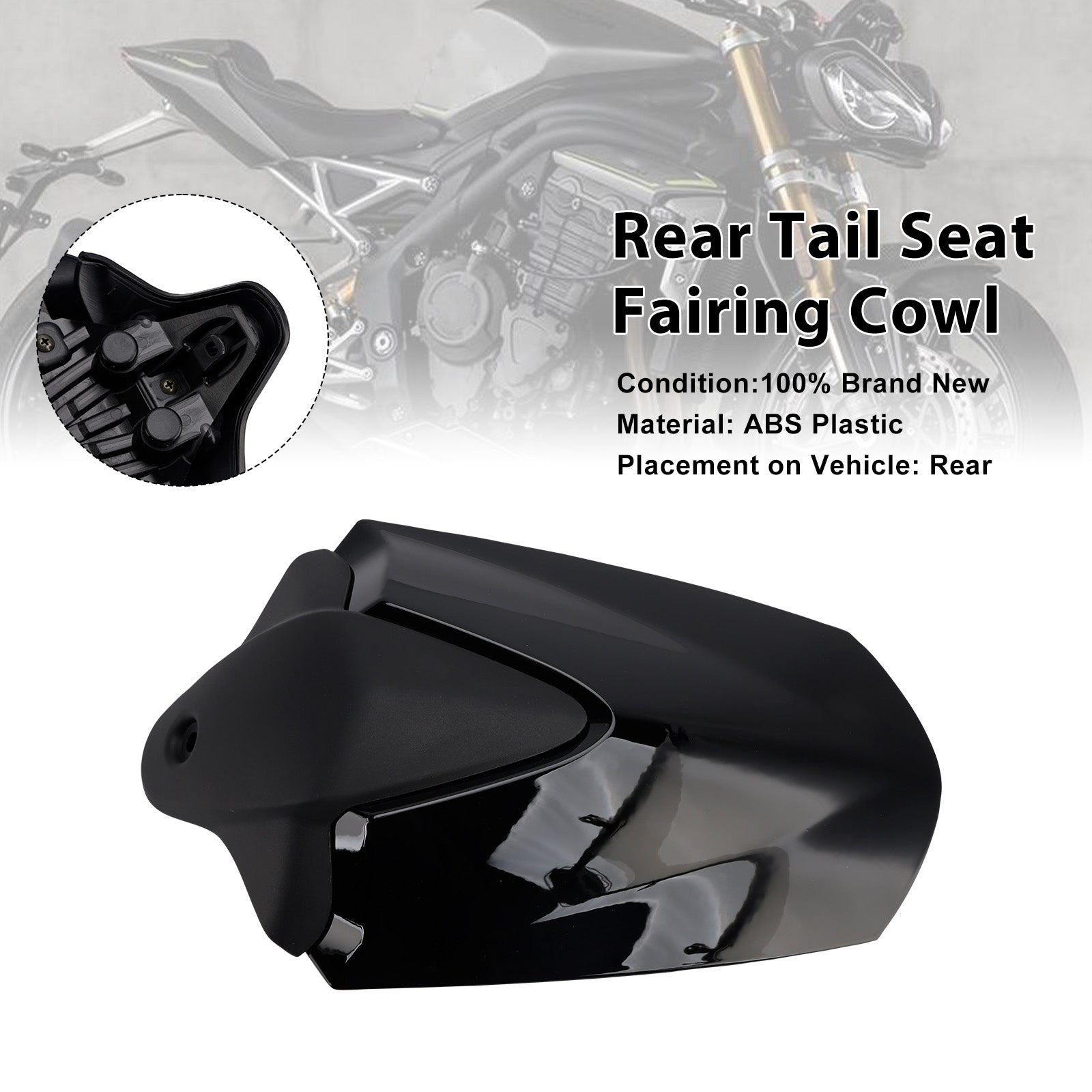 Couvercle de carénage de siège arrière pour Speed ​​Triple 2021 RS 2024 – 1200