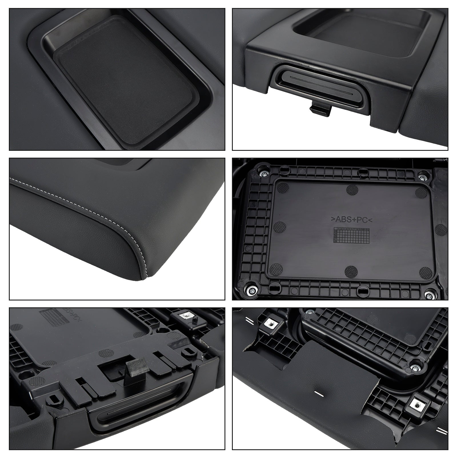 PU Leather Armrest Lid 22881398 For Chevy Silverado 1500 2500 3500 2015-2019