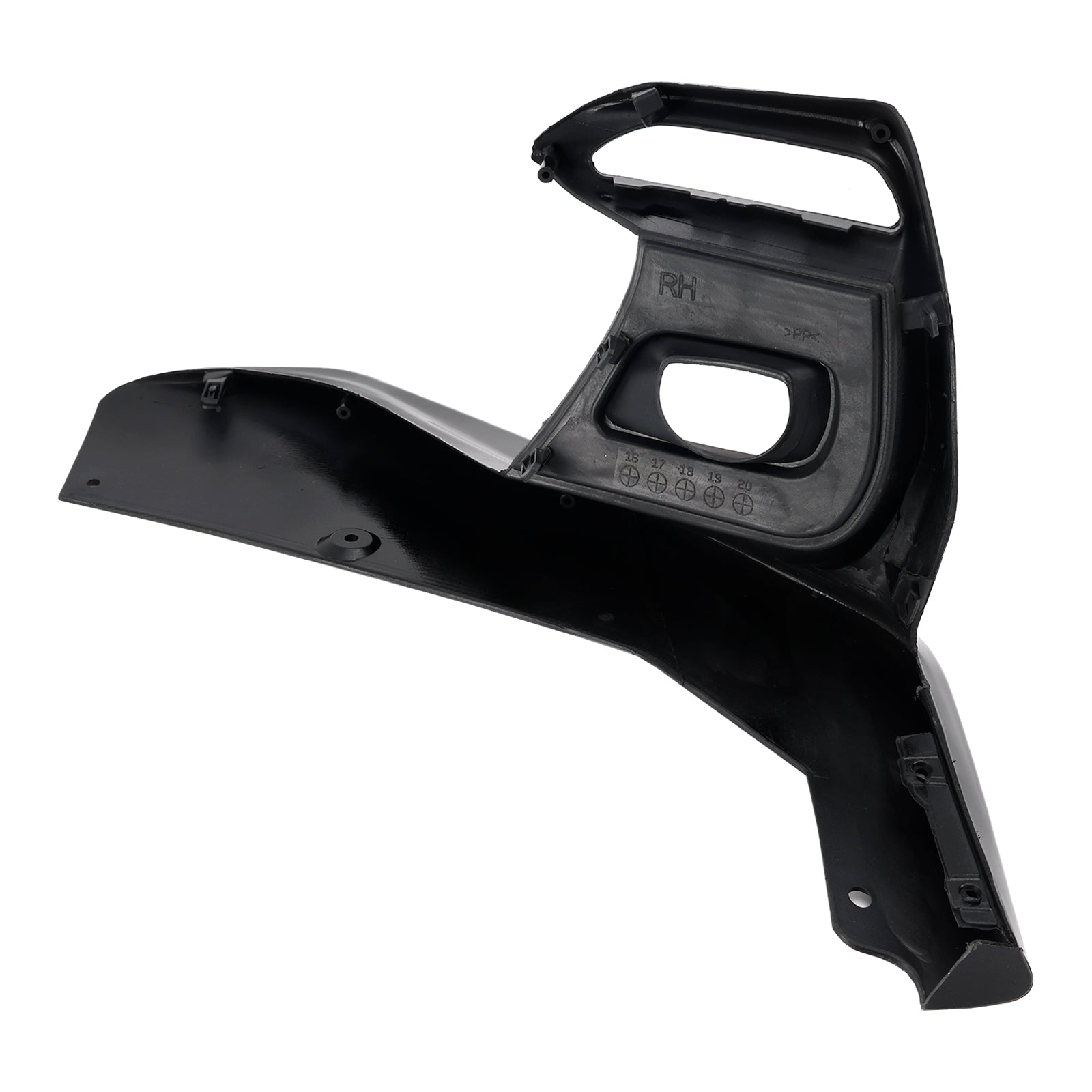 2018-2020 Infiniti Q50 Sport Bumper Fog Light Lamp Cover Black Grille Bezels