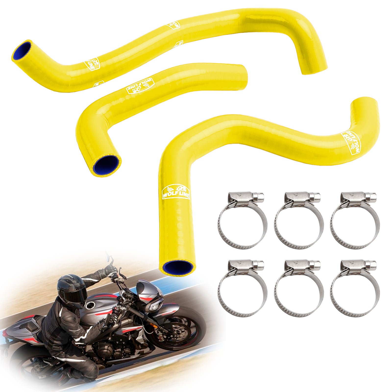 2020-2022 Street Triple 765 R RS Silicone Radiator coolant Hose kit