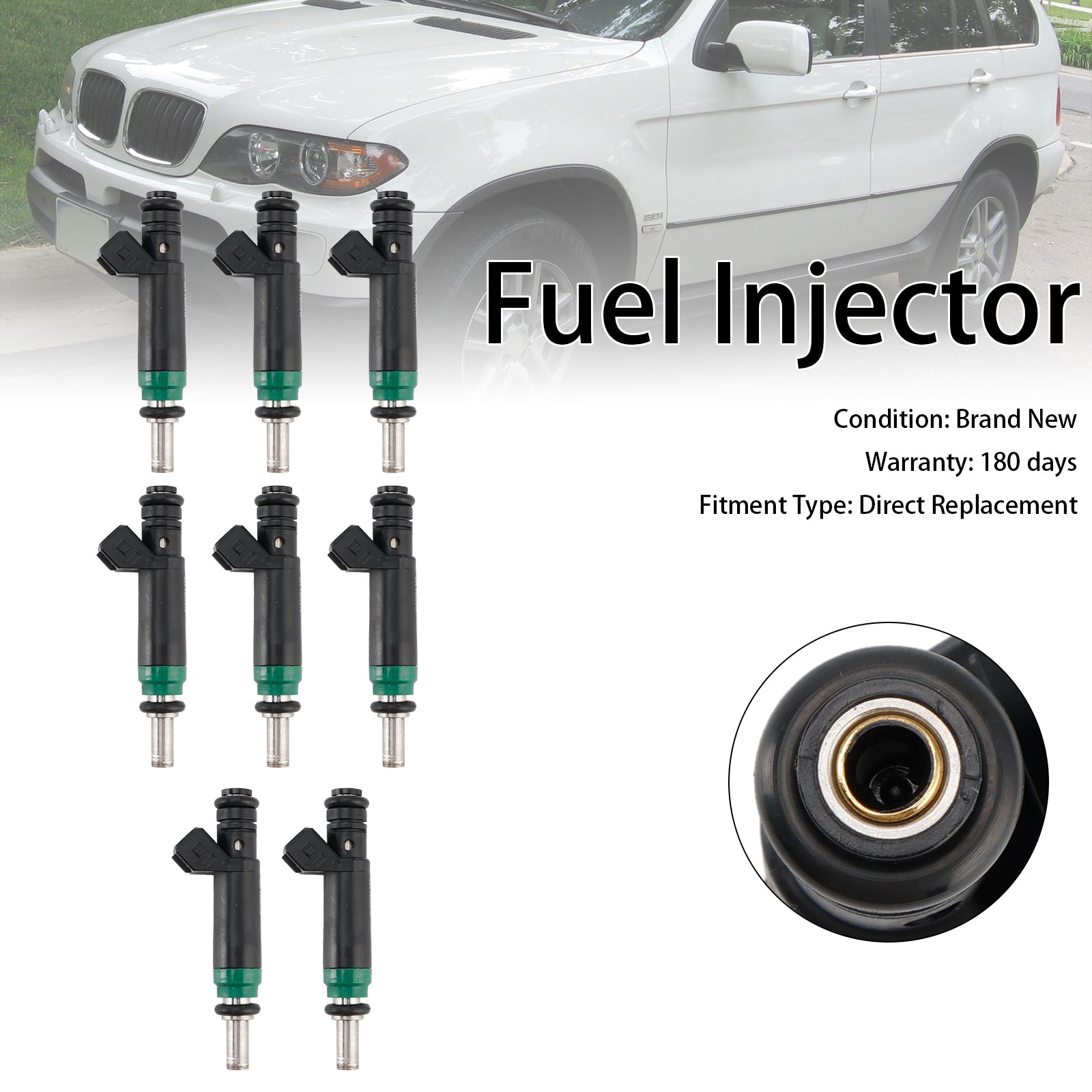 8st Fuel Injector 7525721 Fit Siemens 04-2010 Fit BMW X5 745LI/I 645ci 545i