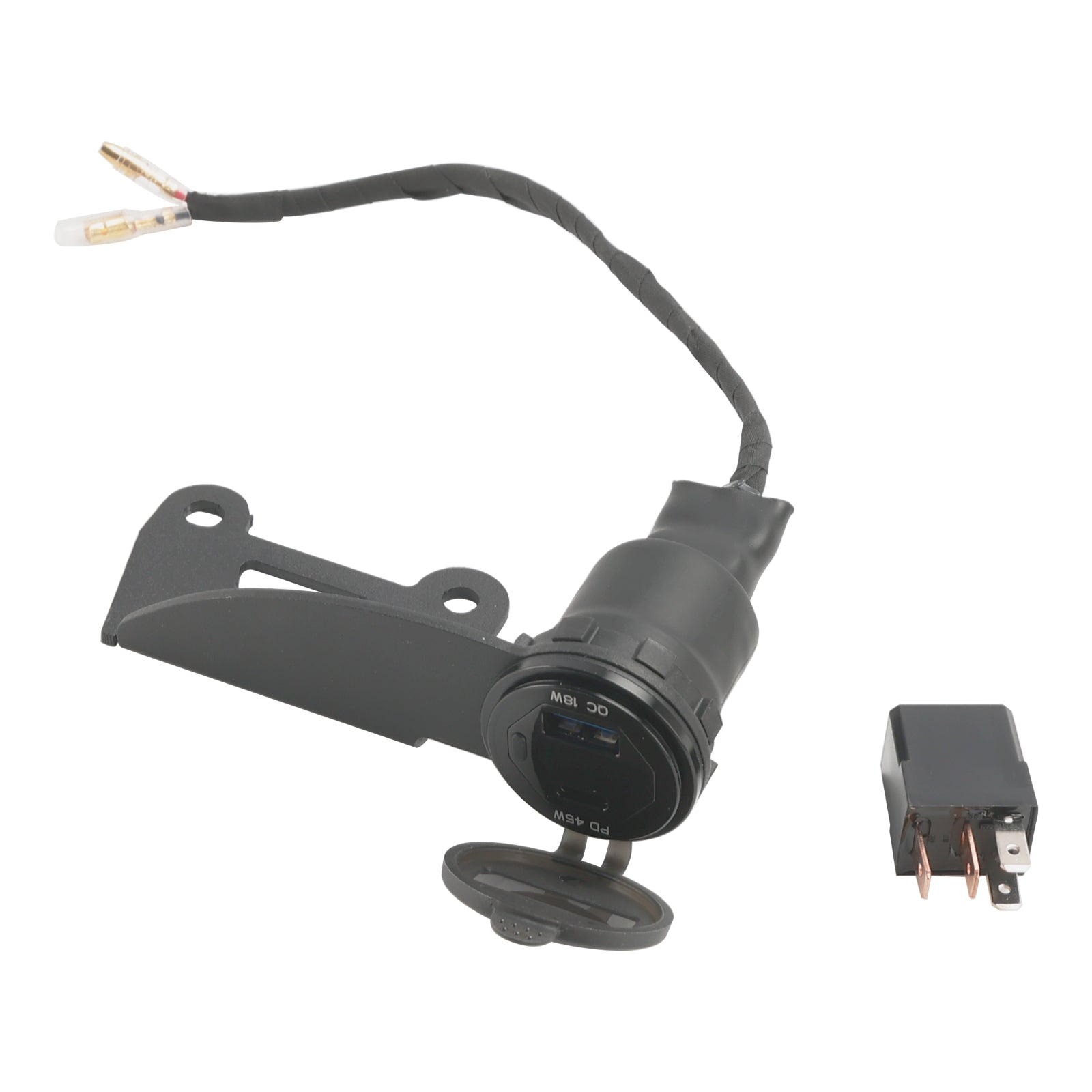 2022-2024 Honda Rebel CMX300 CMX500 12V stopcontactlader USB + C Type snel