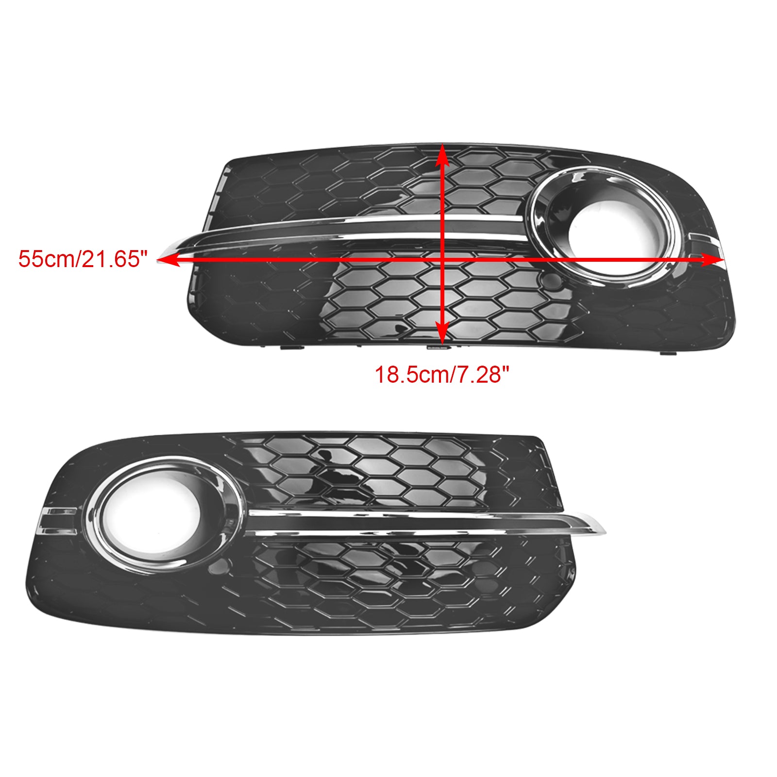 2013-2017 Audi Q5 Front Bumper Fog Light Grille Grill 8R0807681M 8R0807682M