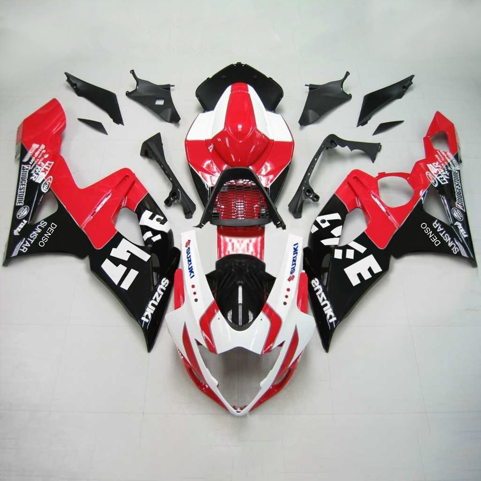 2005-2006 Suzuki GSXR1000 K5 Kit de carénage injection amotopart Bodywork Plastic Abs # 148