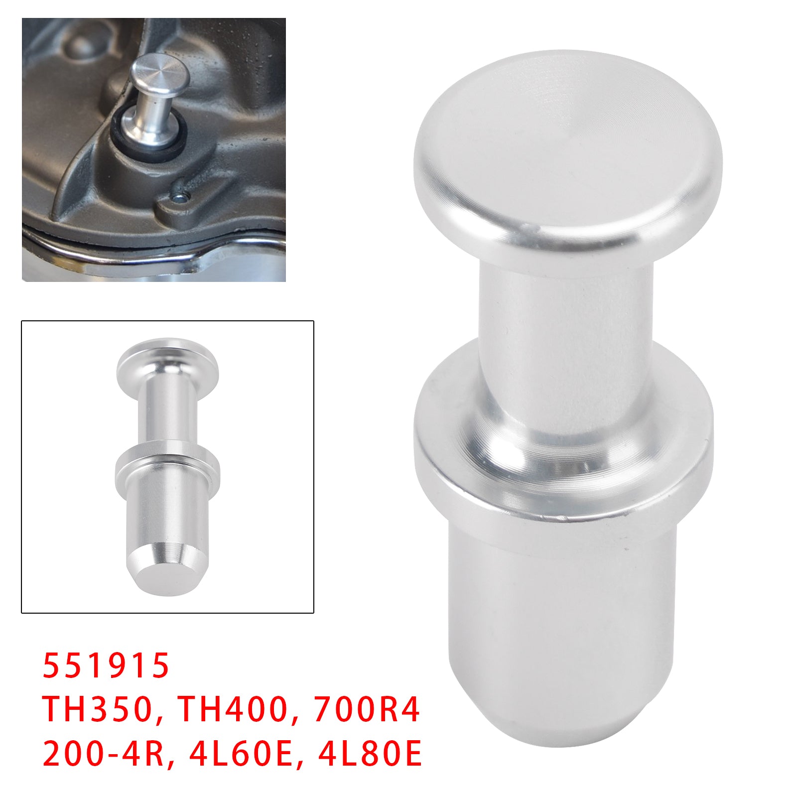 551915 Dipstick Tube Plug Seal For GM TH350 TH400 700R4 4L60E 4L80E 0.6”1 PC