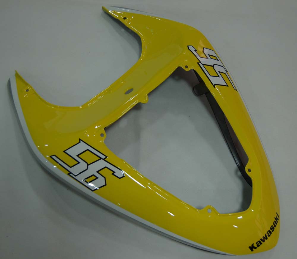 2006-2007 Kawasaki ZX 10R Yellow Black Racing Fairings Generic