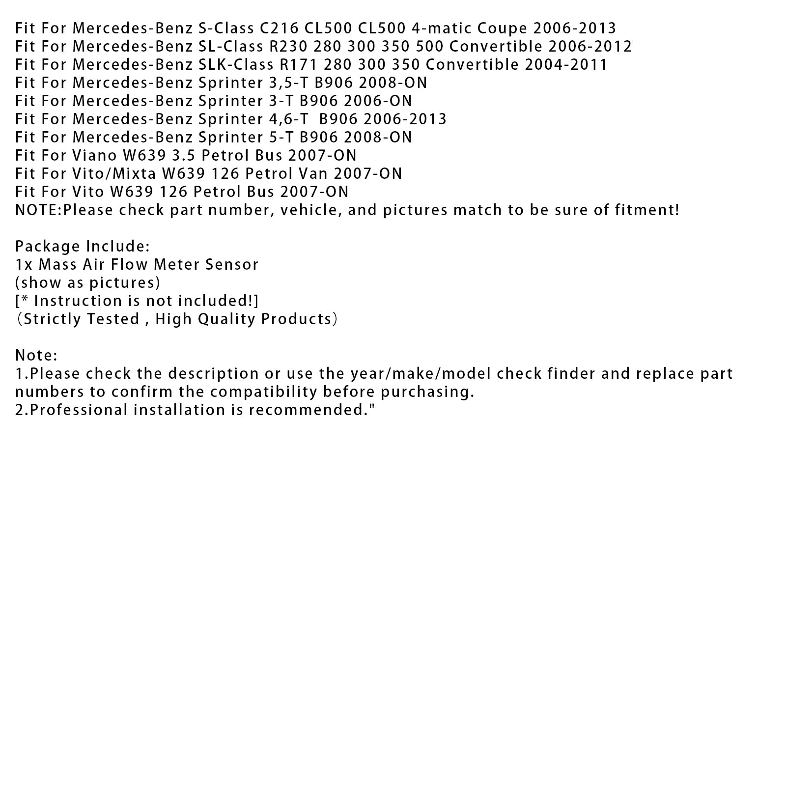 Luchtmassameter Sensor Voor Mercedes-Benz E350 C280 C350 ML350 0280218173
