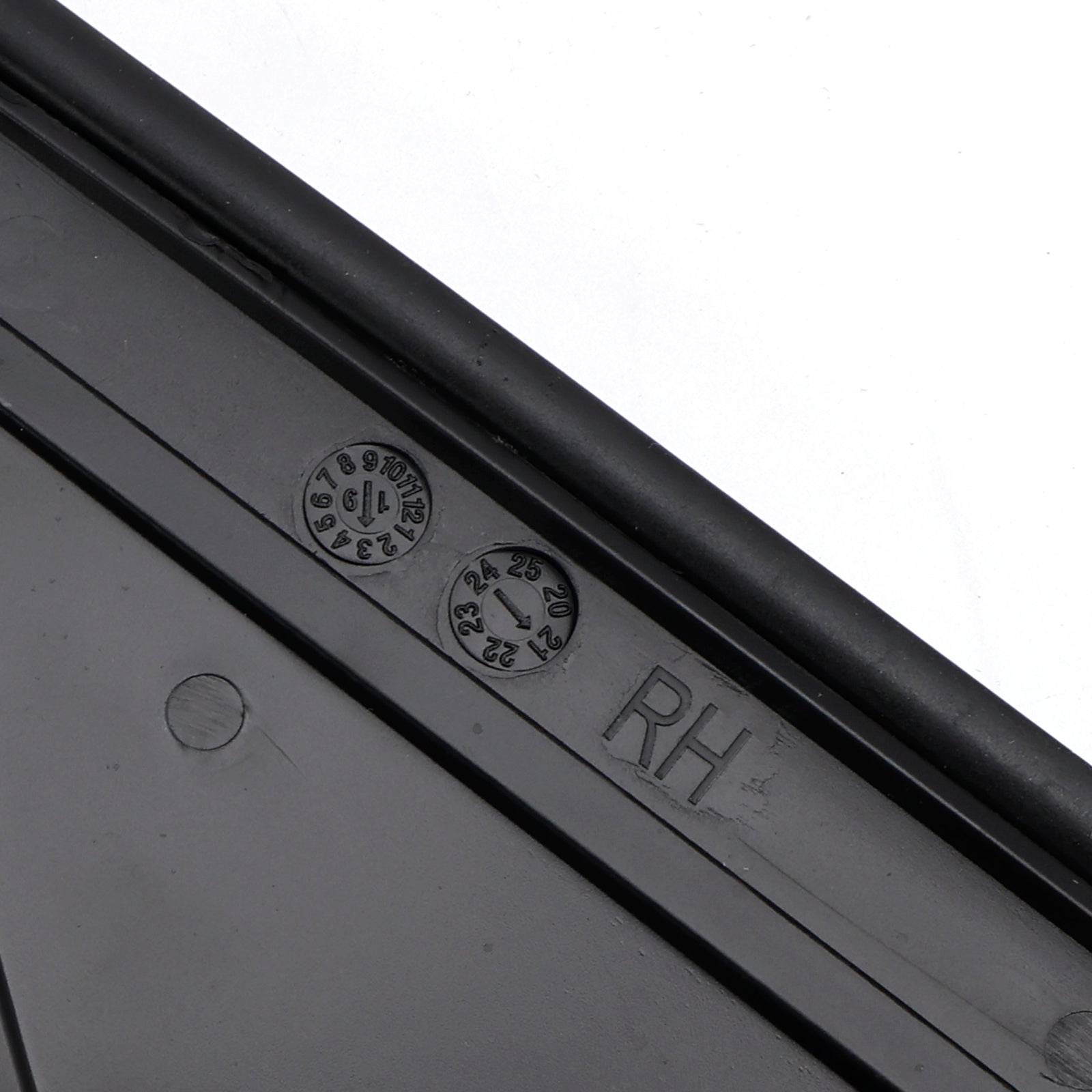 2012-2019 Fiat 500 2x Vänster+höger sida vy Dörrspegel flagga täckning av gjutning