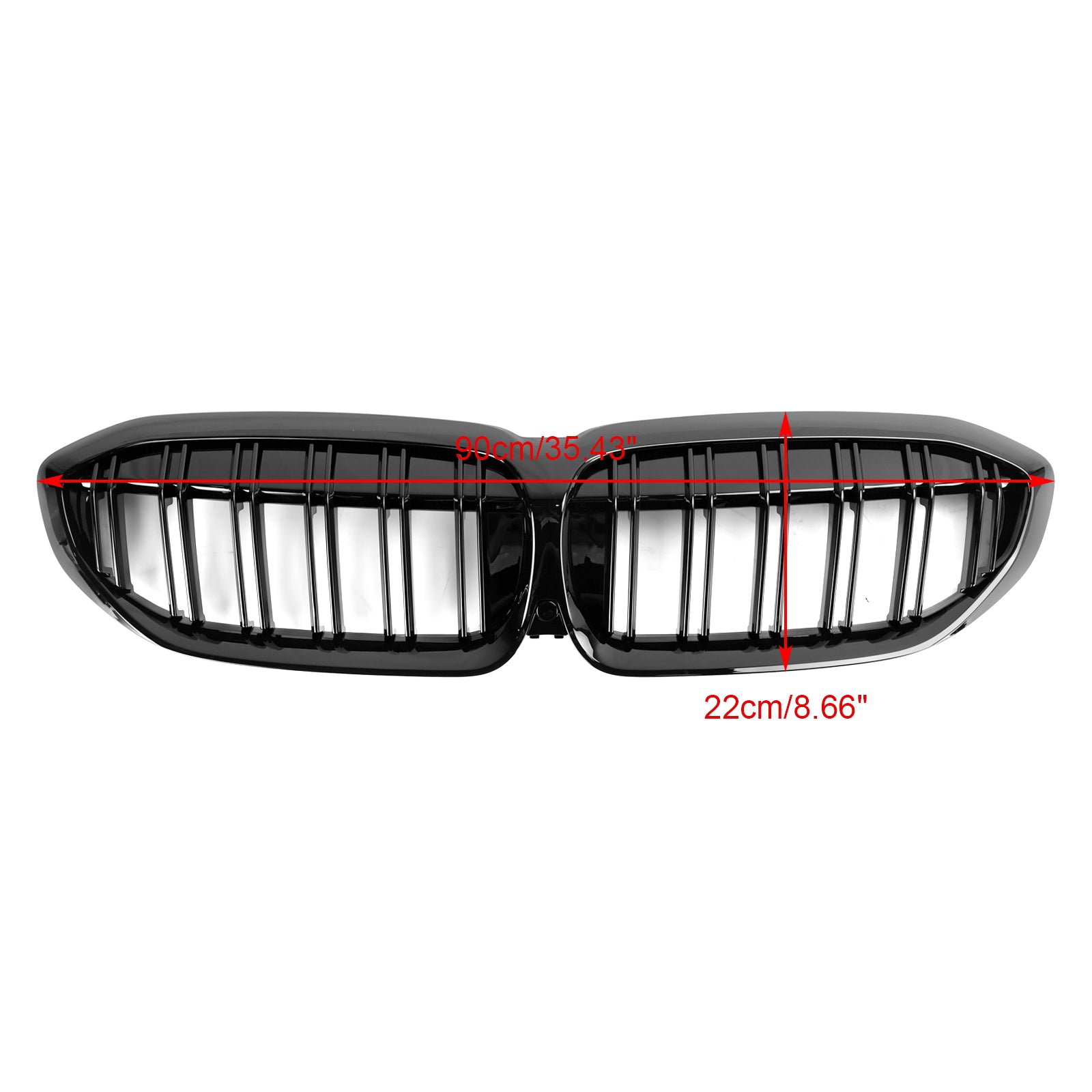 2019-2022 BMW Série 3 G20 G28 Grille de calandre à double lattes noire 51138072085