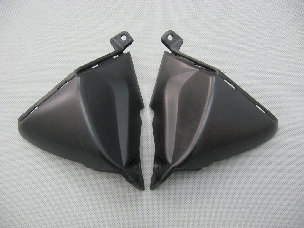 2007-2008 Honda CBR600 RR Amotopart Kit de carénage d'injection carrosserie plastique noir ABS #7