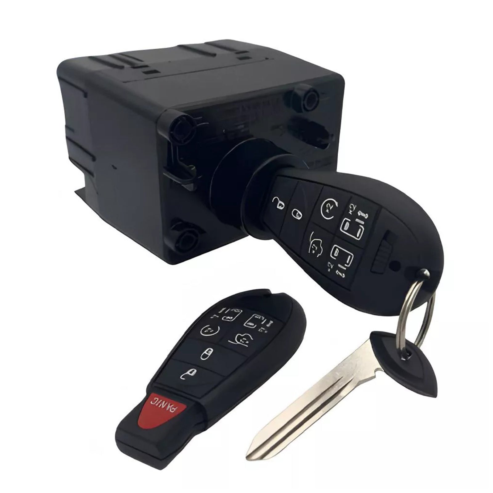 2009-2015 Dodge Ram 1500 2500 3500 Draadloos contactslot Knooppuntmodule met sleutels 68210150AA 68210150AB