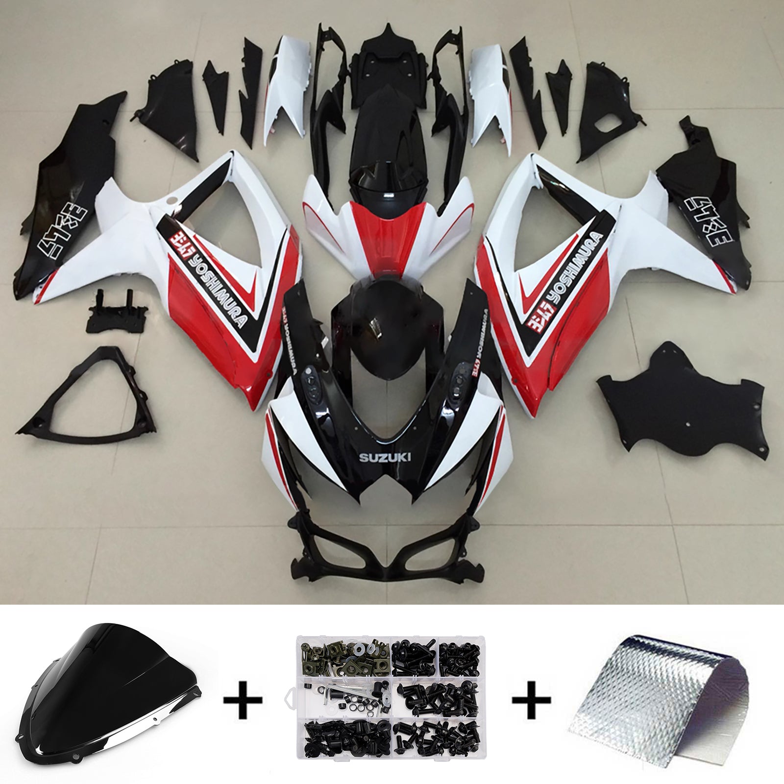 Injection Fairing Kit Bodywork Plastic ABS For Suzuki GSXR 600/750 2008-2010 K8