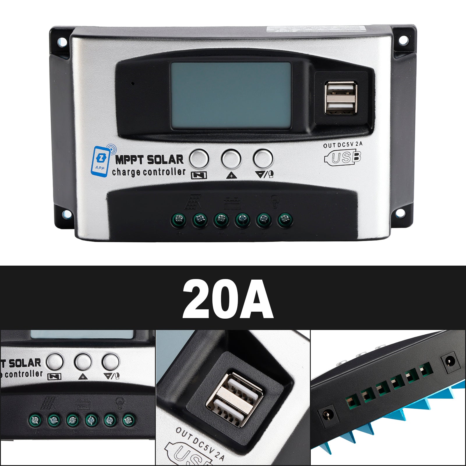 30A/40A MPPT High Energy Solar Controller APP om de DSP-controller op afstand te beheren