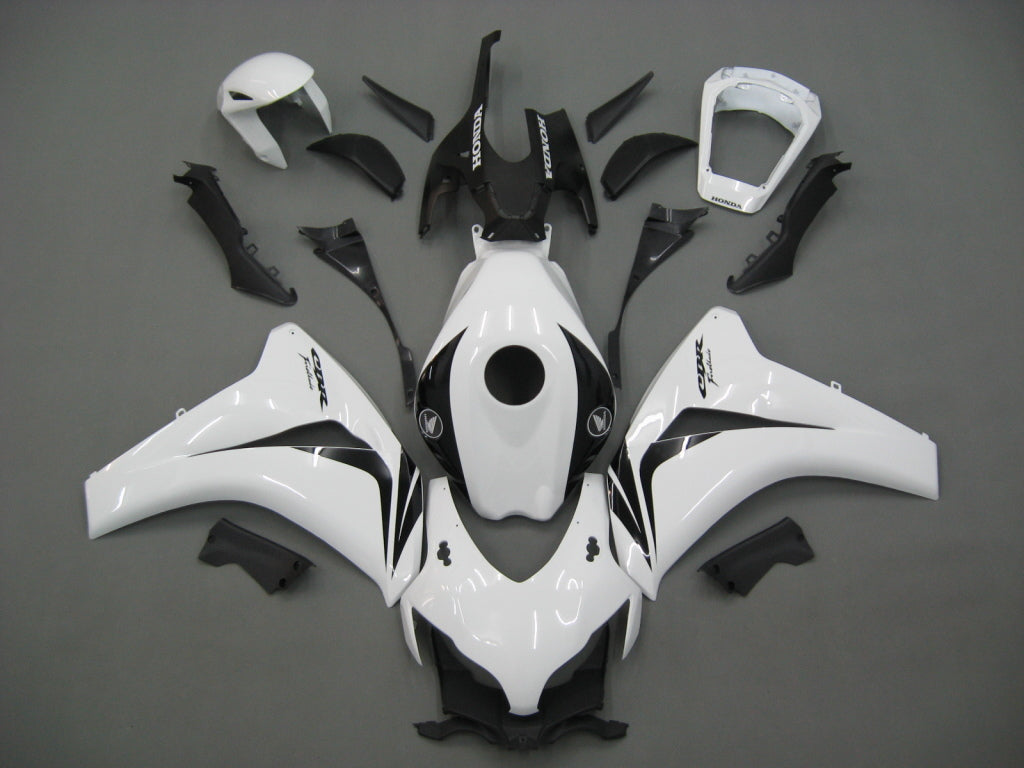 2008-2011 Honda CBR1000 RR White & Black CBR Racing Fairings Generic