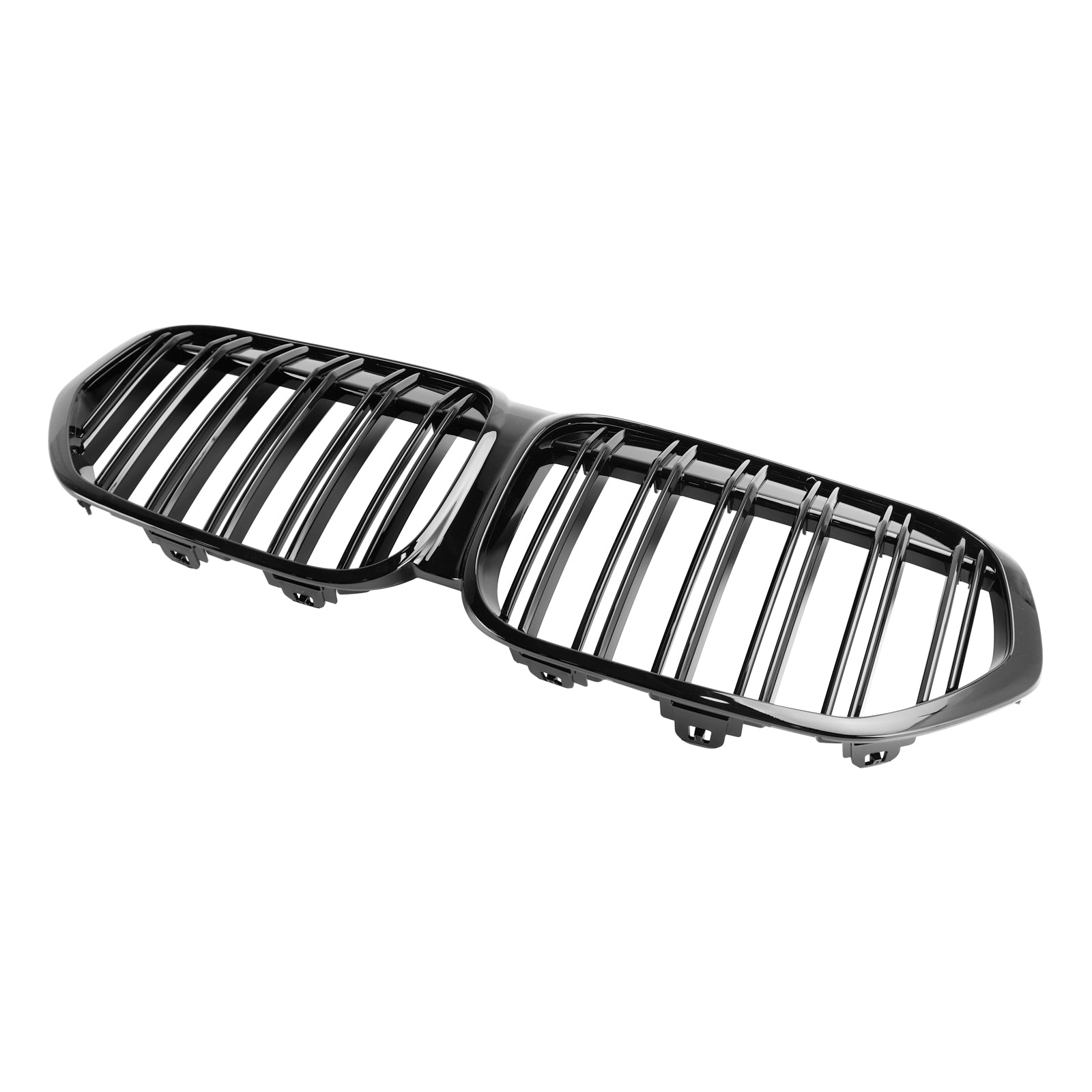 2019-2021 BMW X1 F48 F49 Grille de calandre avant noire brillante à double lamelles