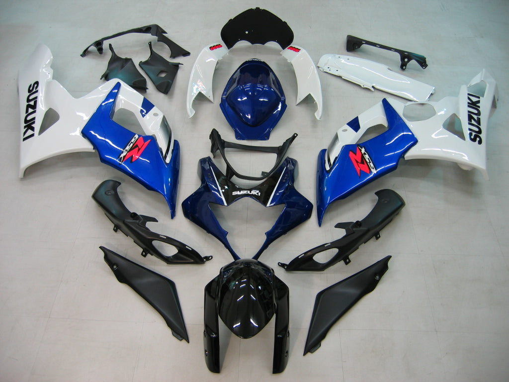 2005-2006 GSXR1000 Carénage de carrosserie bleu ABS Ensemble de plastiques moulés par injection générique