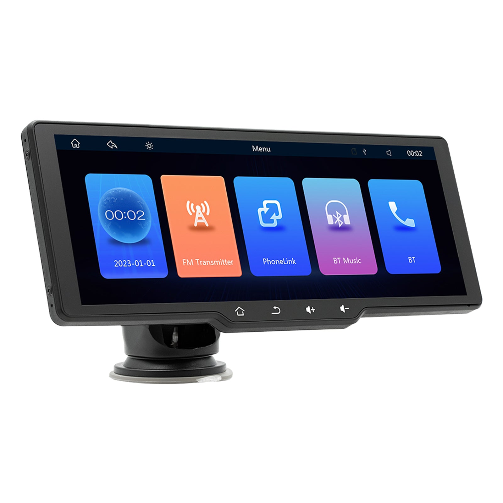 10.26" Screen Portable Wireless Carplay Car Bluetooth MP5 Player + 4 LED Camera